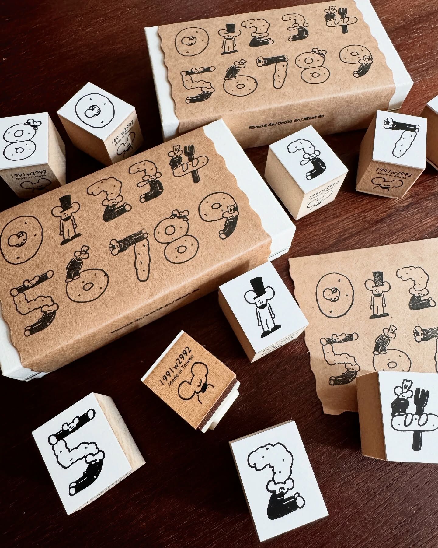 小老鼠數字 10入數字印章組｜ 1991w2992