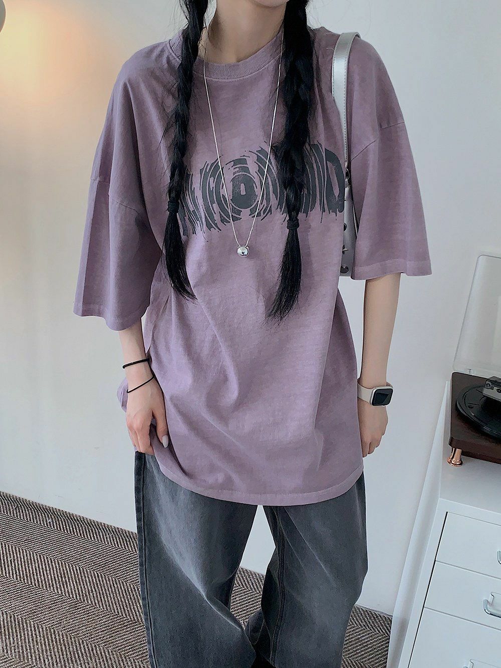 洗水英文字短袖Tee Hestory-066T