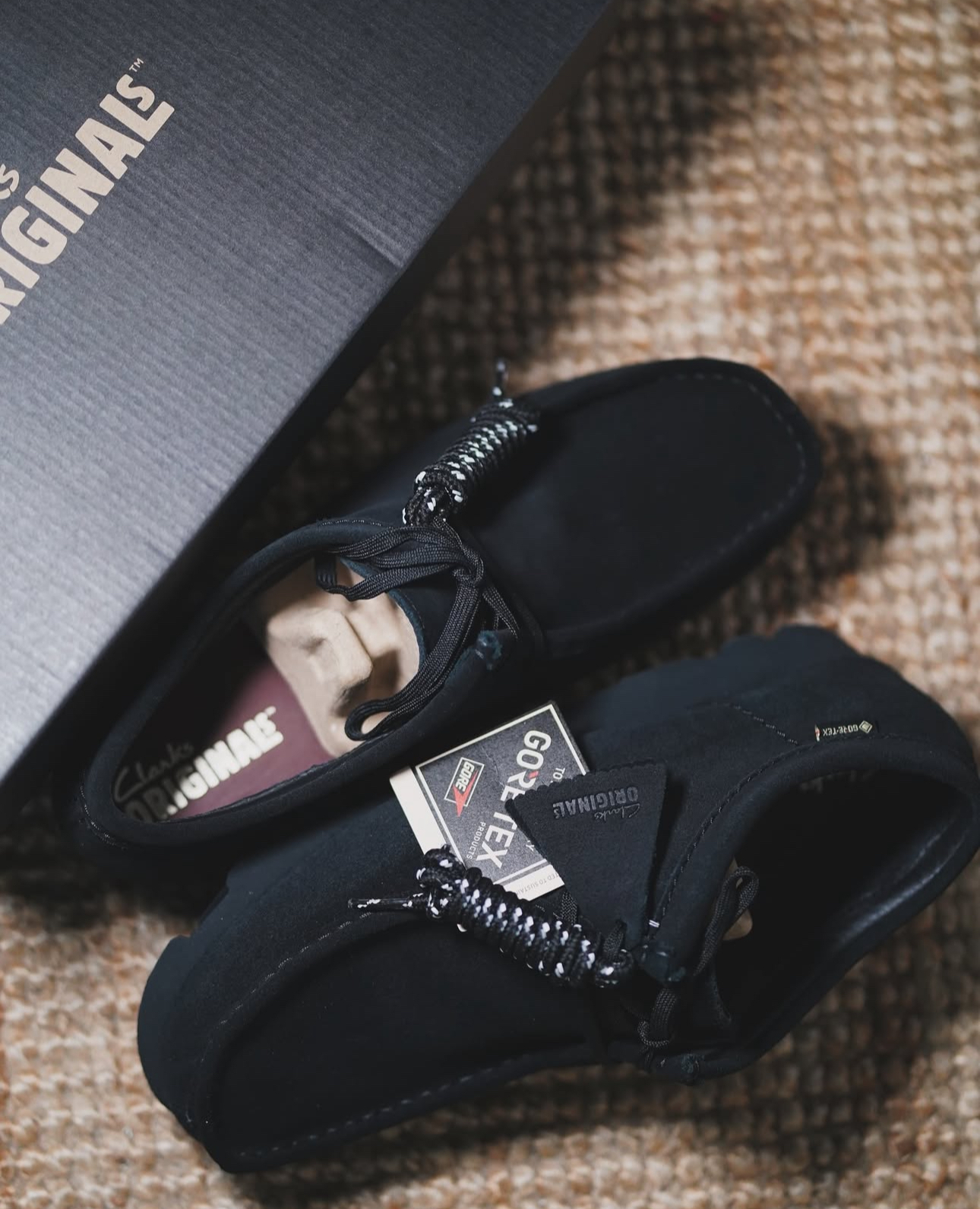 現貨| Clarks Originals Wallabee  Gore-Tex  Black Suede