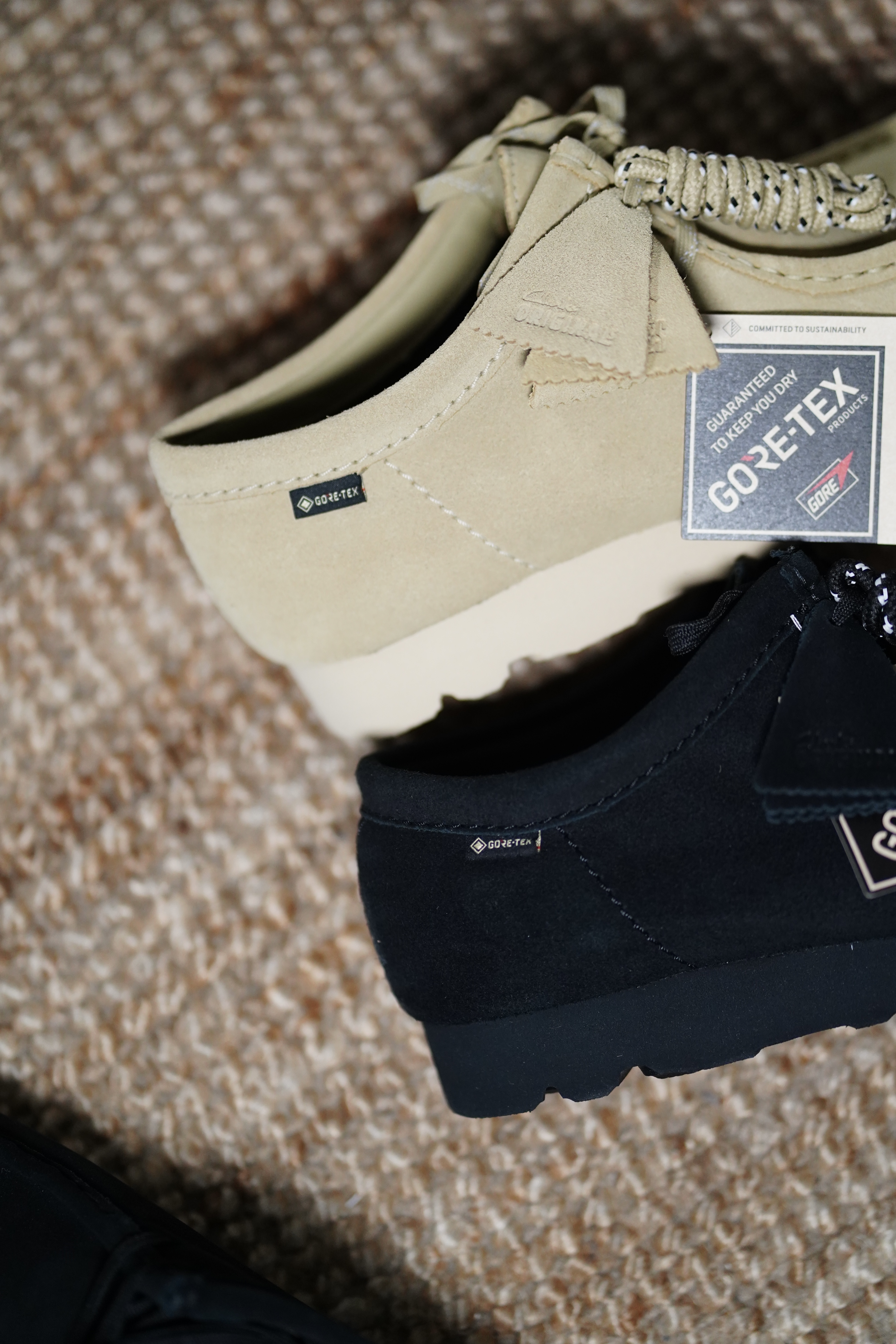 現貨| Clarks Originals Wallabee  Gore-Tex  Black Suede