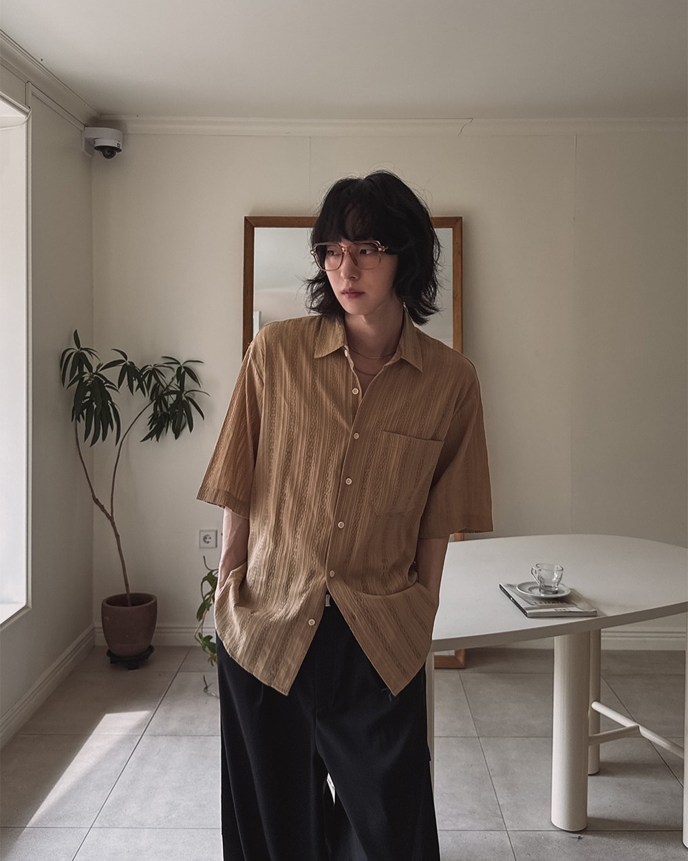 Lopez 網眼短袖襯衫