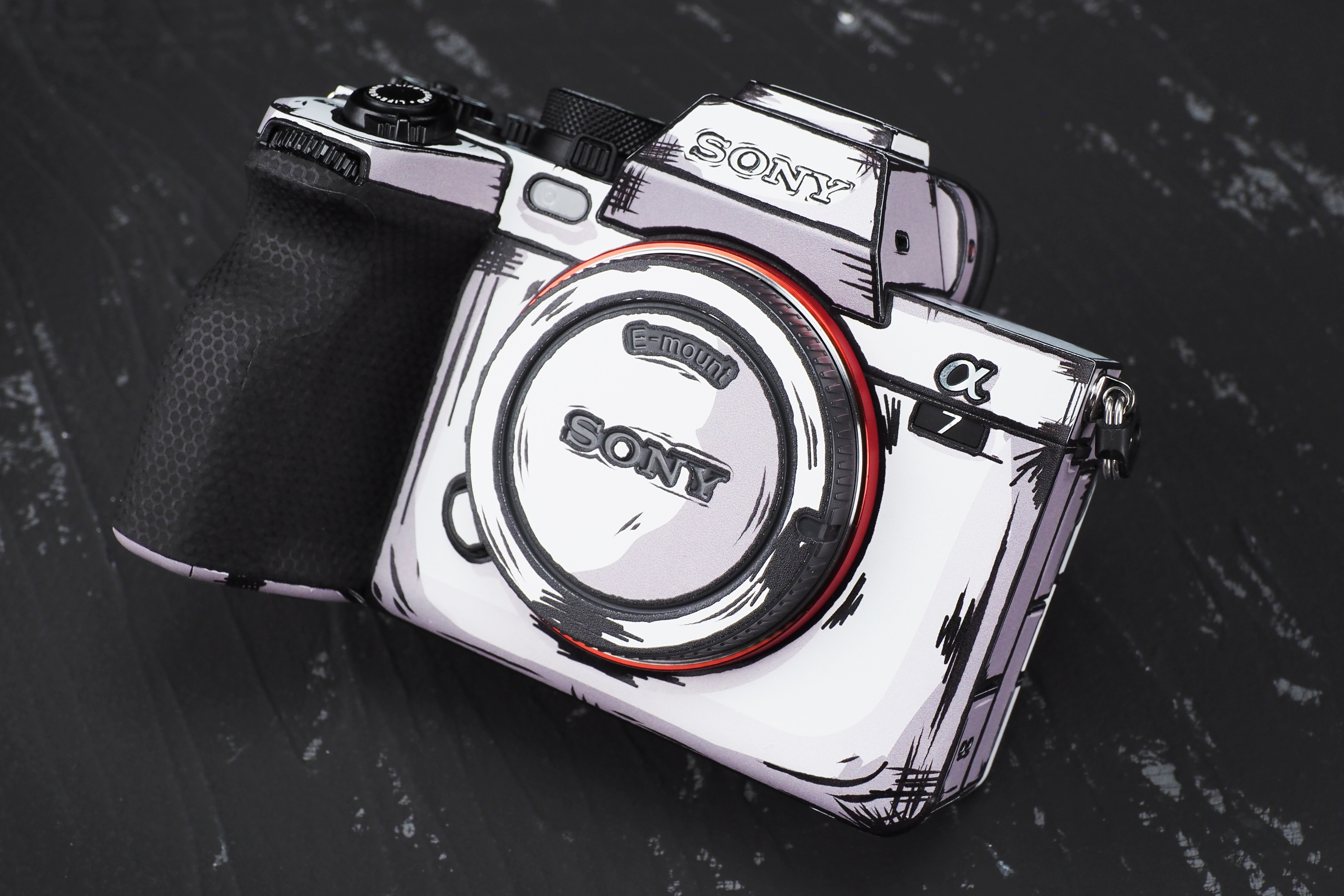 LIFE+GUARD SONY A74 2D風格 防刮相機貼膜