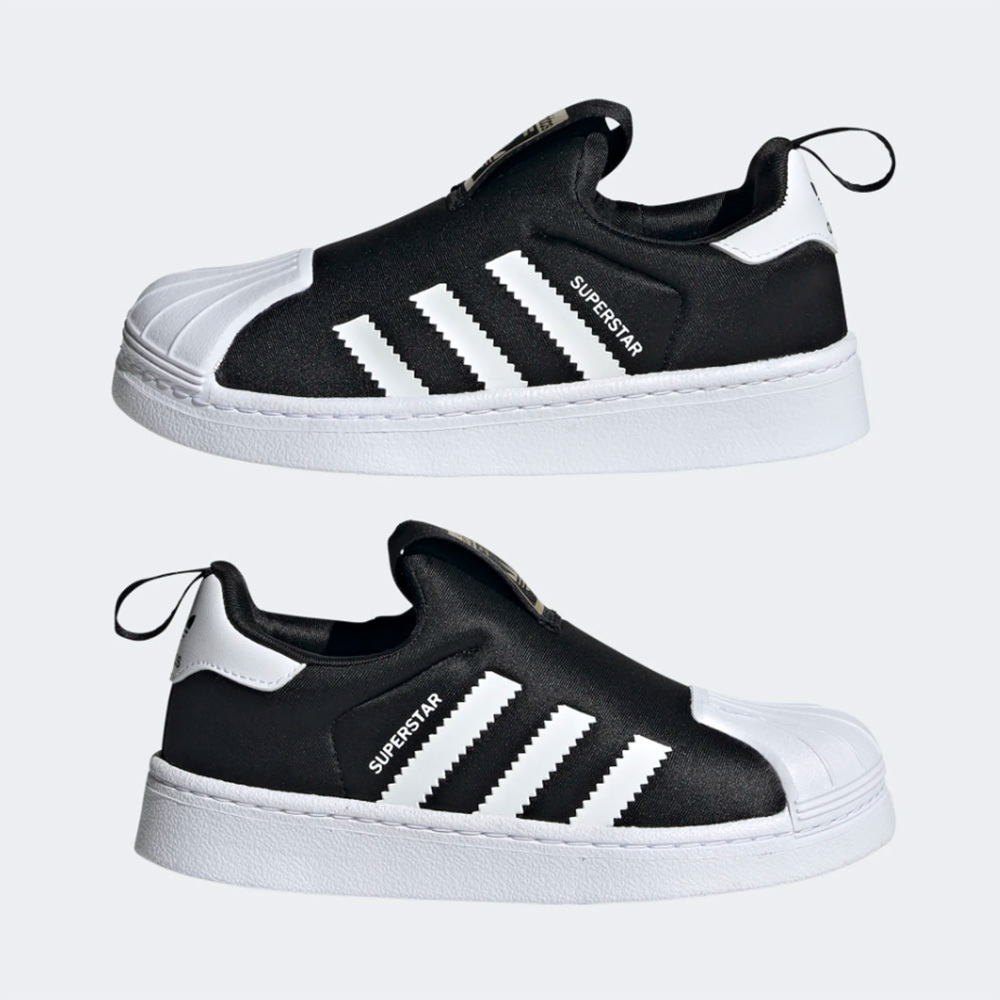 【 adidas SUPERSTAR 360 C 兒童運動鞋 - 黑 】
