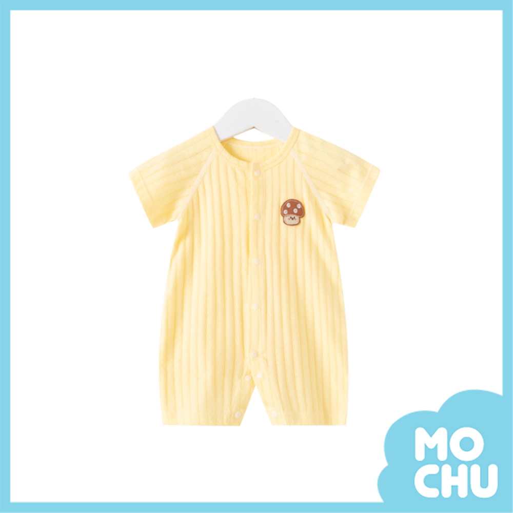 小蘑菇薄款短袖連身衣(三色)