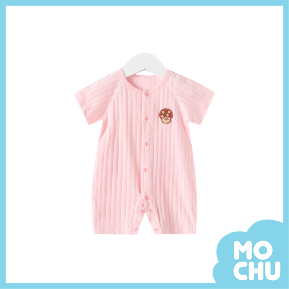 小蘑菇薄款短袖連身衣(三色)