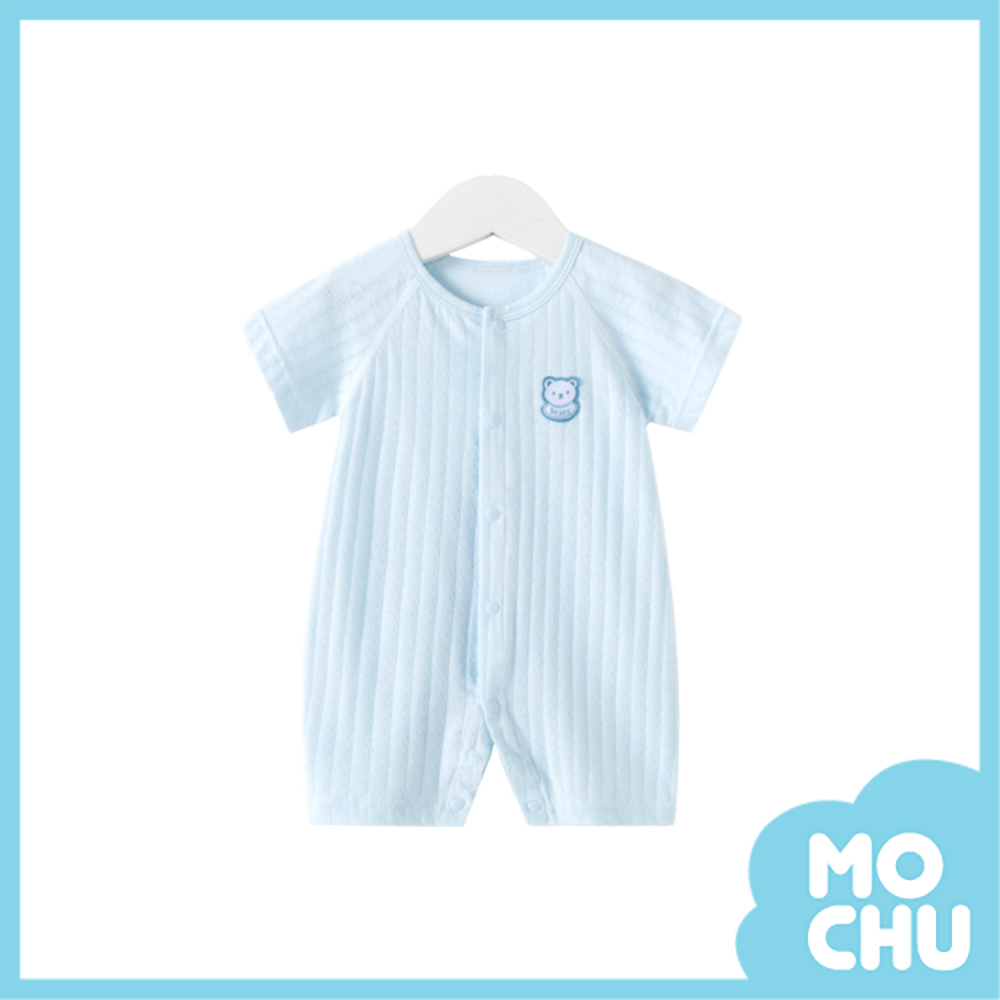小熊薄款短袖連身衣(兩色)