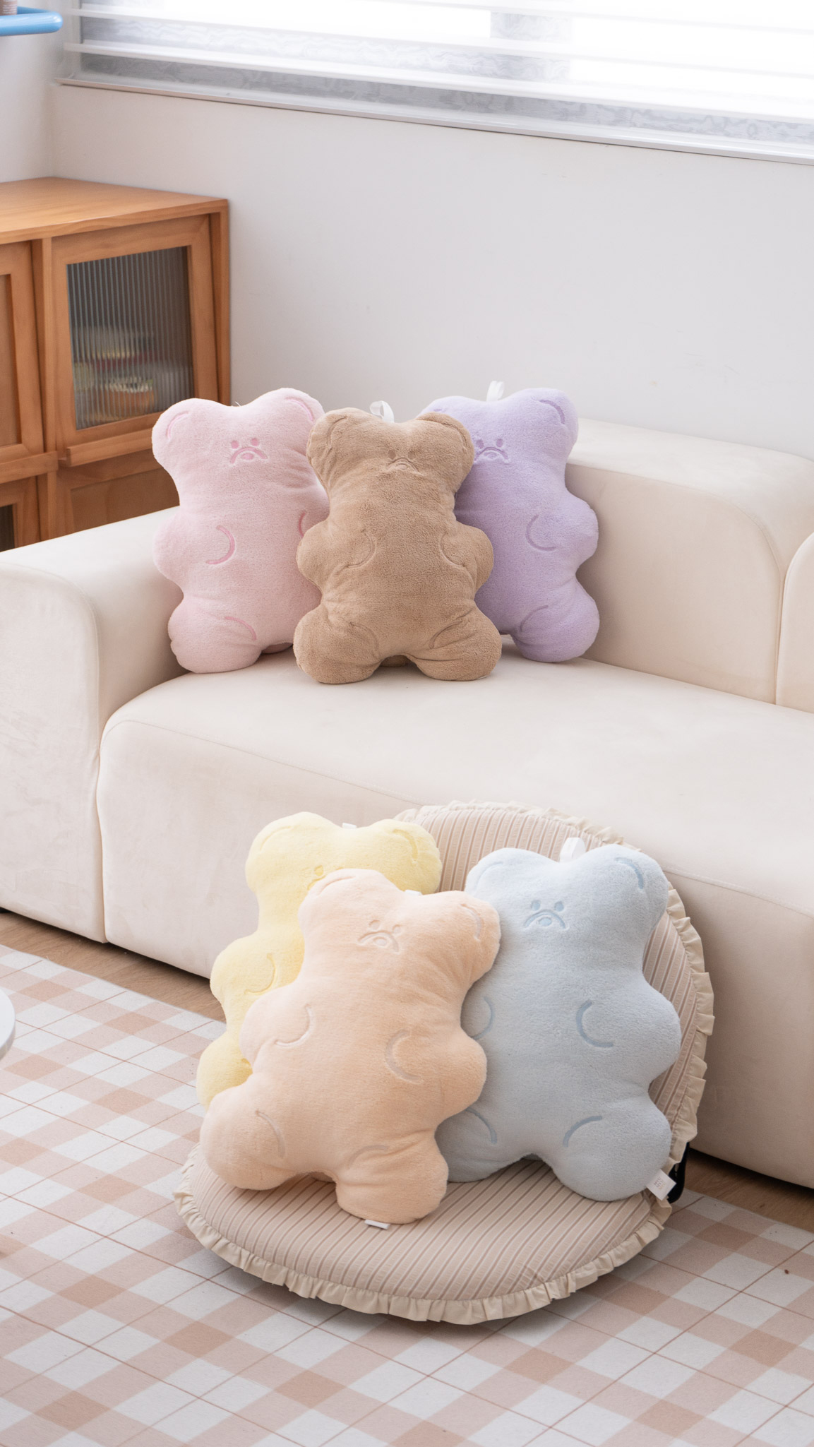 胖嘟嘟小熊軟糖抱枕