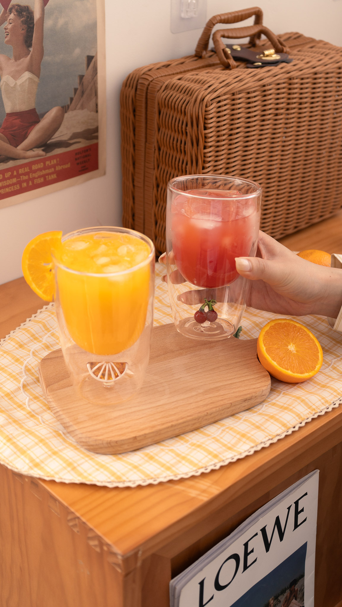 立體水果玻璃杯