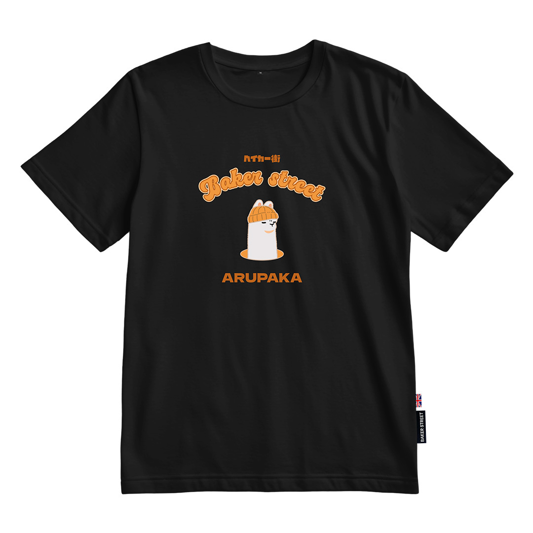 羊駝出頭天印花涼感短袖T恤