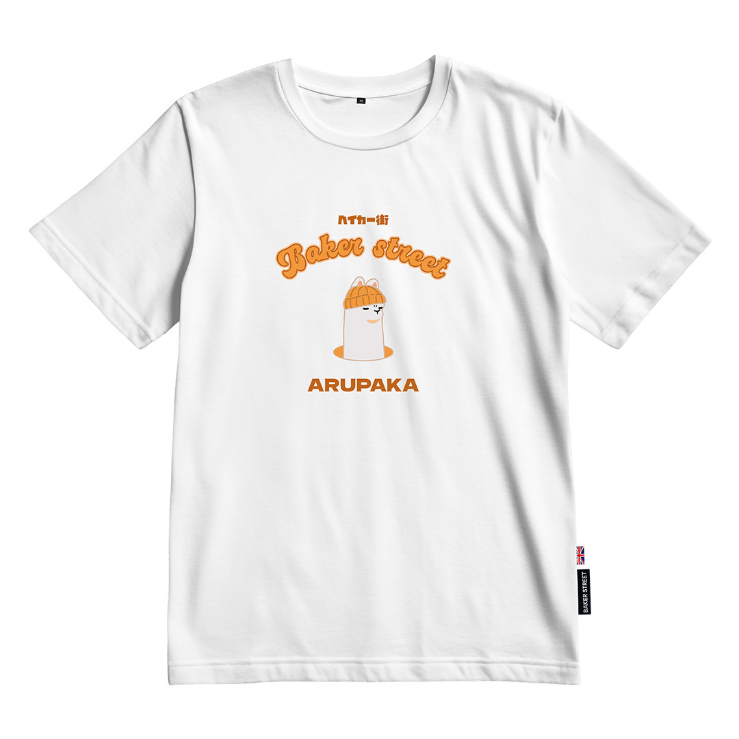 羊駝出頭天印花涼感短袖T恤