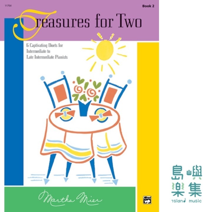 Treasures for Two, Book 2 Piano Duet (1 Piano, 4 Hands) Book