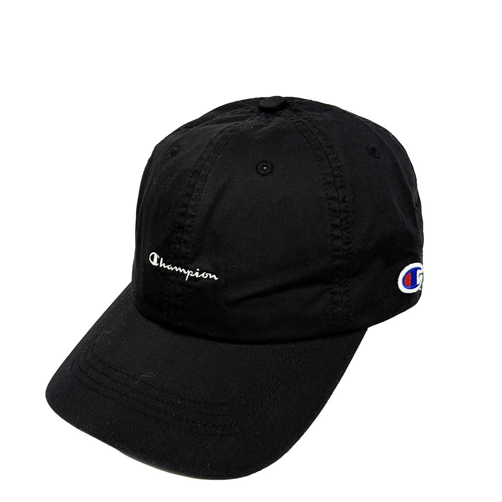 中性- LOGO 數字 刺繡 棒球帽-黑色（181-0254-BLACK）