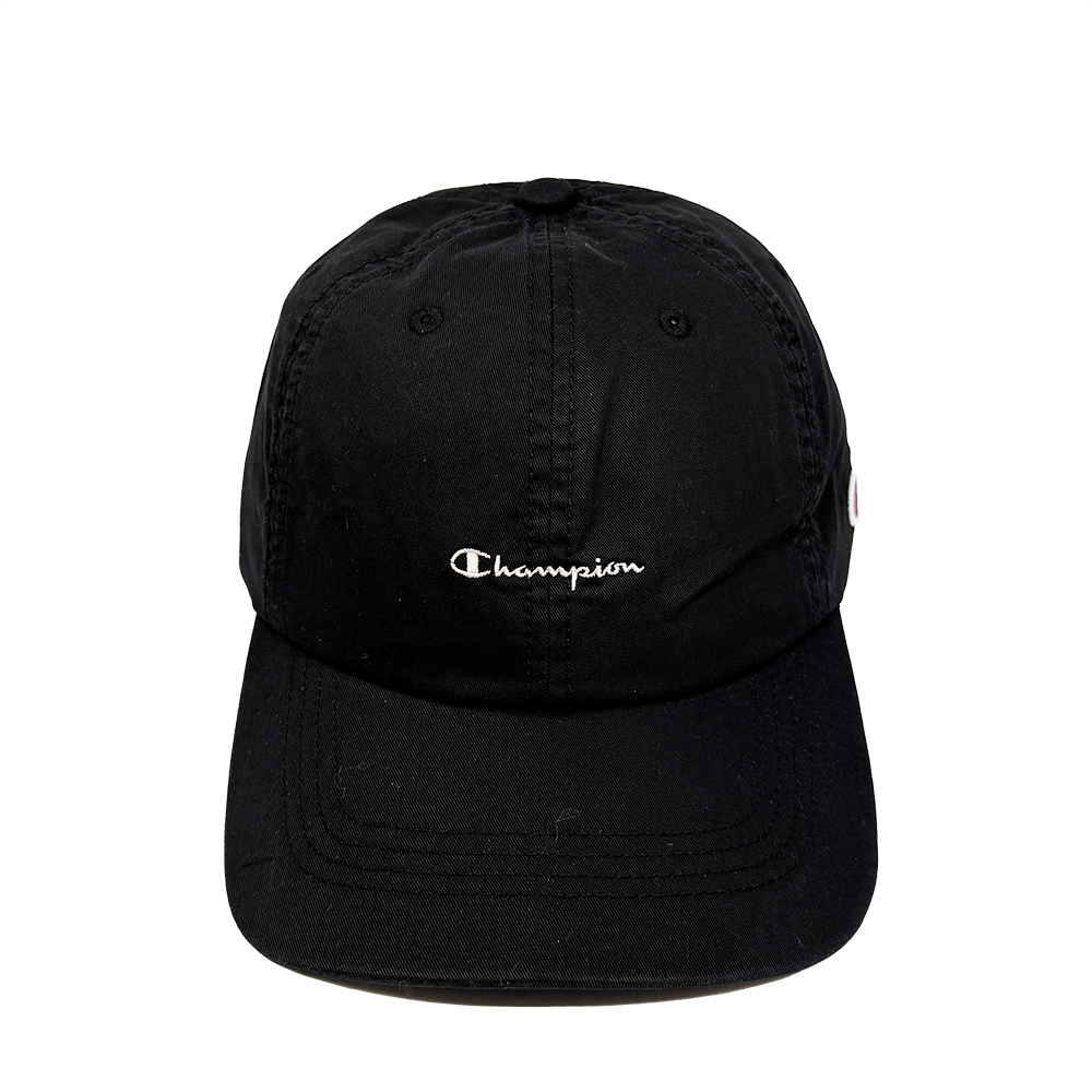 中性- LOGO 數字 刺繡 棒球帽-黑色（181-0254-BLACK）