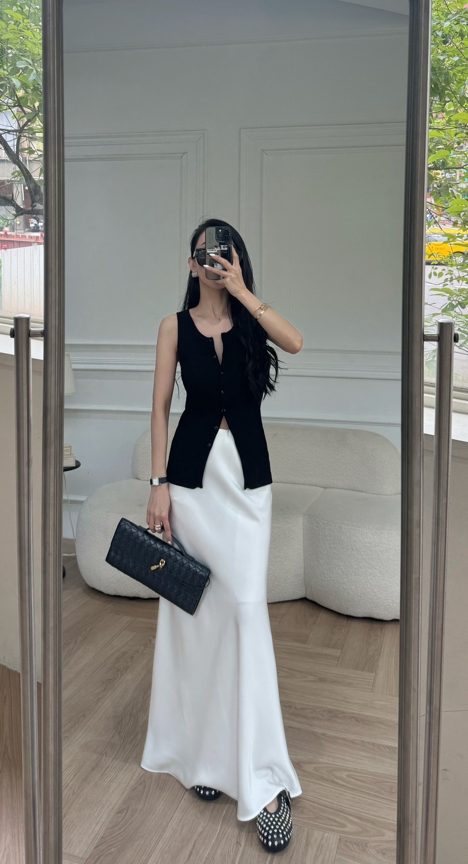 白緞面裙(升級2.0)M現貨