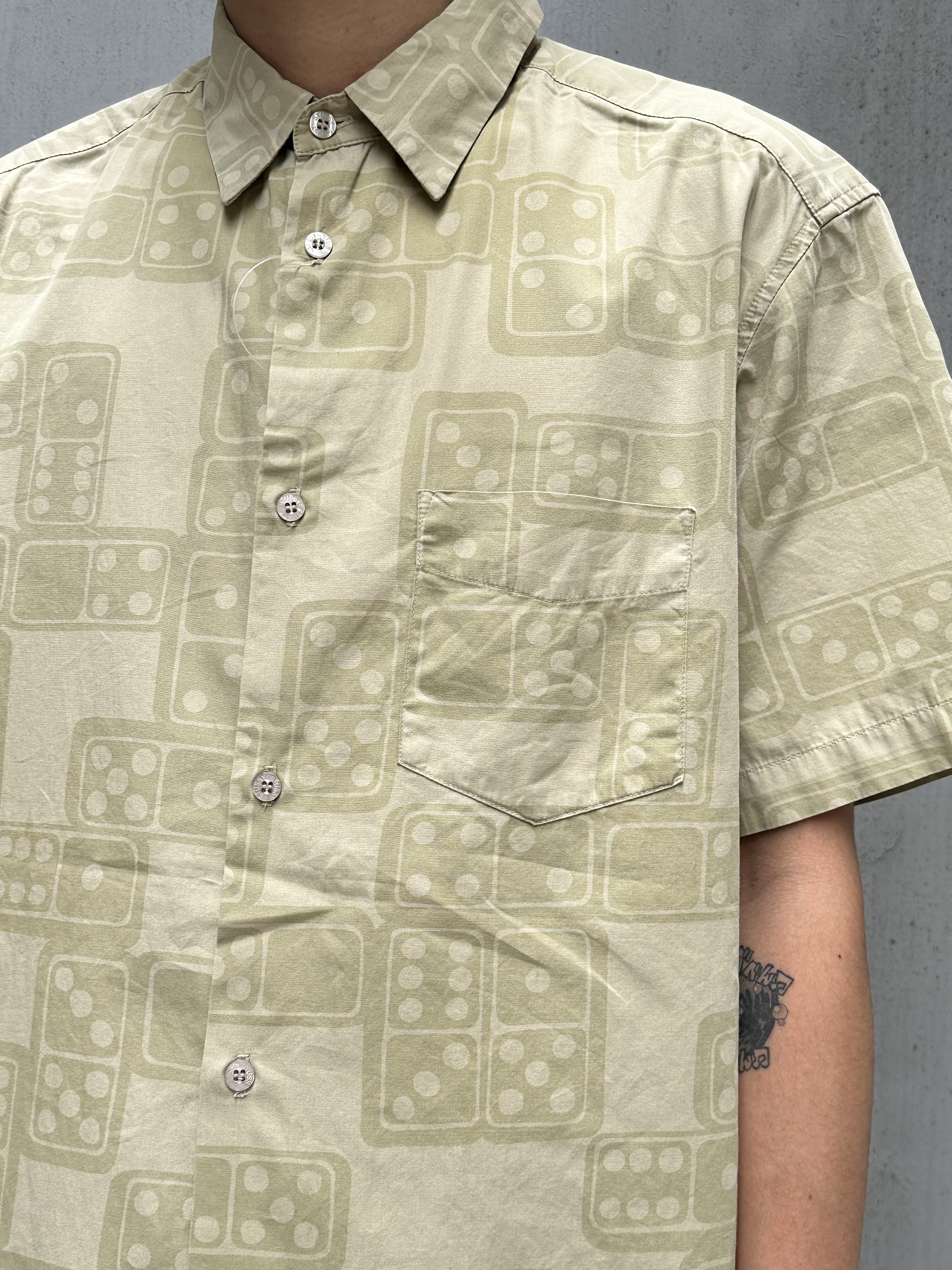 2000’S 前期 STUSSY Dice Pattern S/S Shirt Made in USA