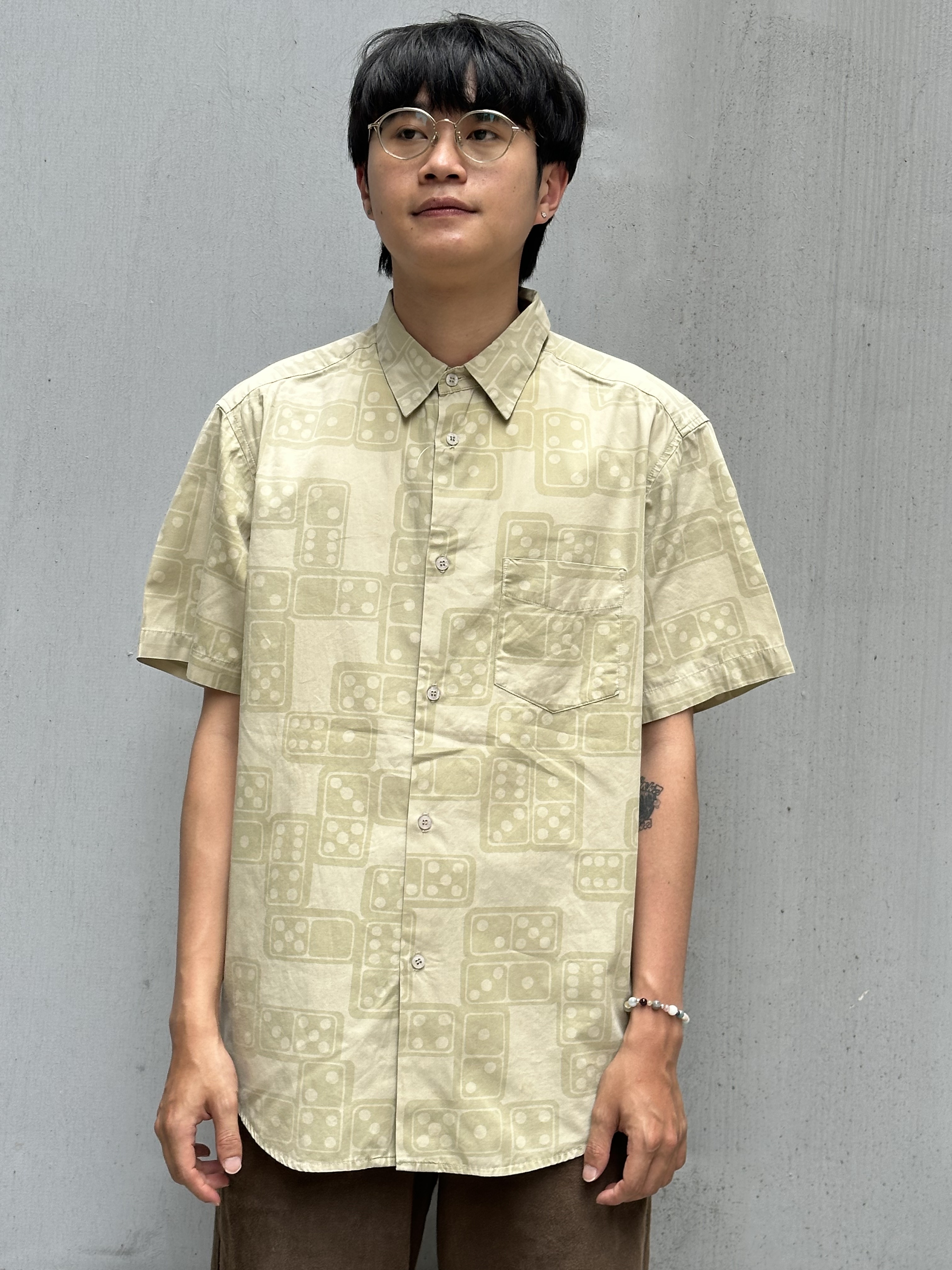 2000’S 前期 STUSSY Dice Pattern S/S Shirt Made in USA