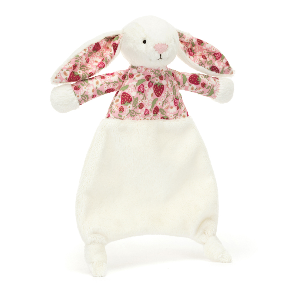 Jellycat Blossom Cream Bunny 'Berry' Comforter 碎花典雅白兔安撫甜睡巾