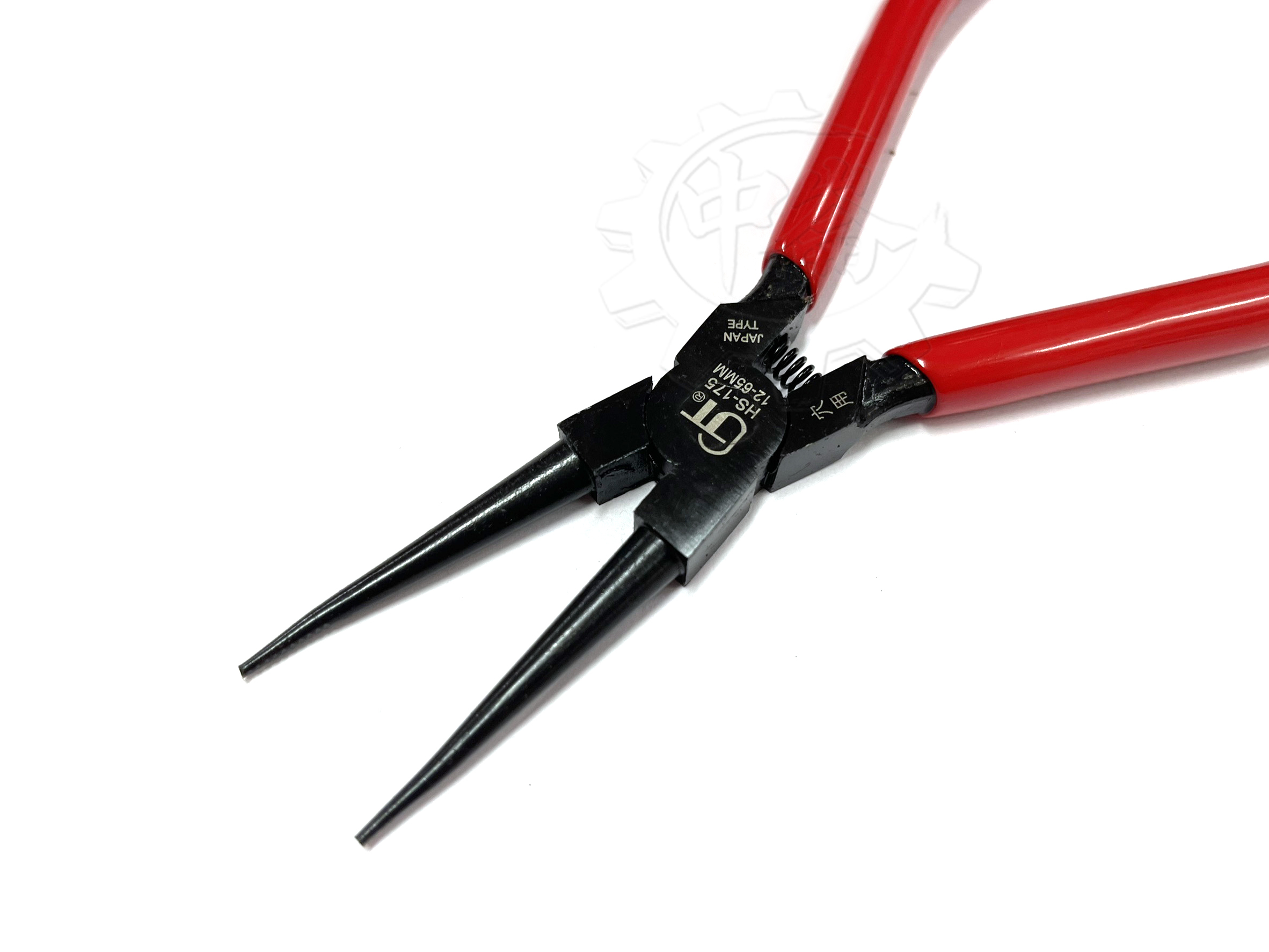 ＊中崙五金【附發票】正台灣製外銷品 GT 直形鉗 HS-175 軸用彈簧鉗 穴用釦環鉗 固定鉗 175mm長