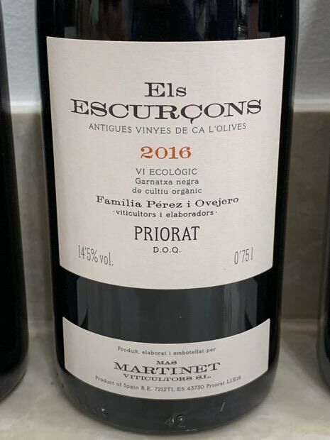 Mas Martinet Els Escurcons Priorat 2016 (RP94)