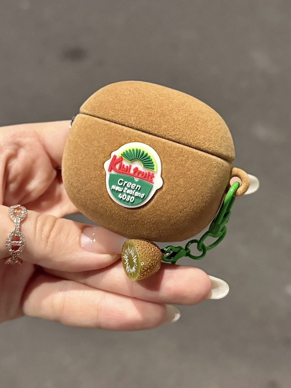 植絨奇異果 耳機殼 AIRPODS