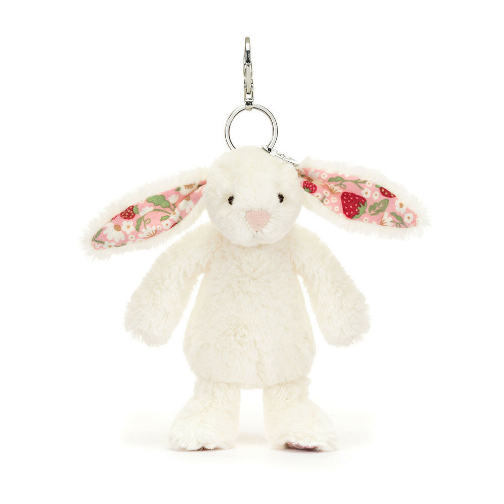 Jelly Cat Blossom Cream Bunny 'Berry' Bag Charm