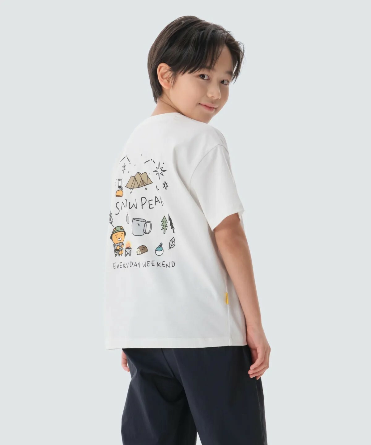 【OWN】Snow Peak X Kakao Friends KIDs 短袖上衣 兒童 小孩限定 露營 戶外 涼感 快乾 短TEE 深藍 白色 黃色 S25MKFTS98