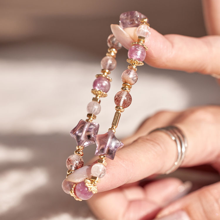 珍貴時光：紫水晶｜紫祖母晶｜紅幽靈｜紫幽靈｜拉絲紫鋰輝