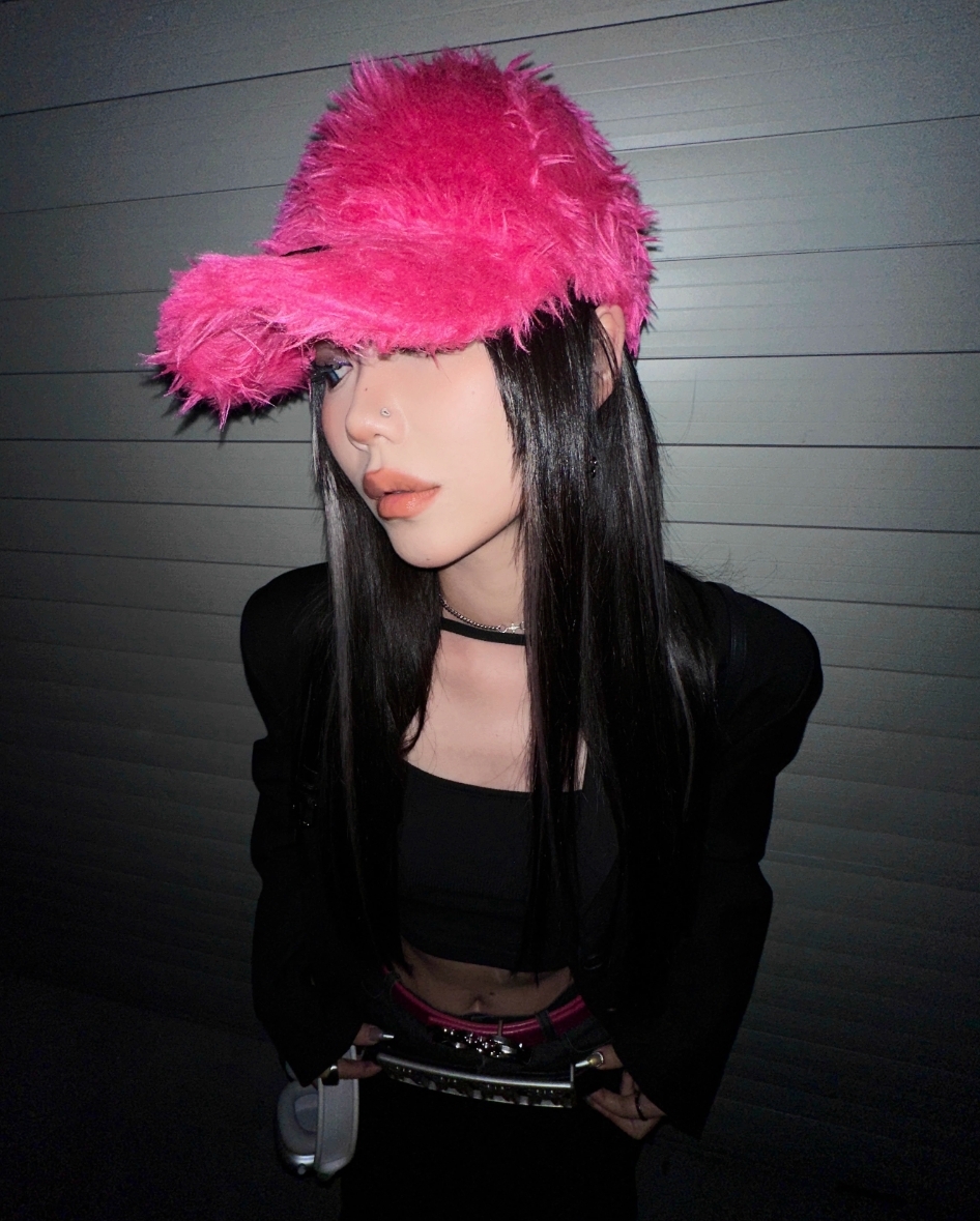 PCCVISION 3MAN0N 333 colorful embroidery fur hat cap