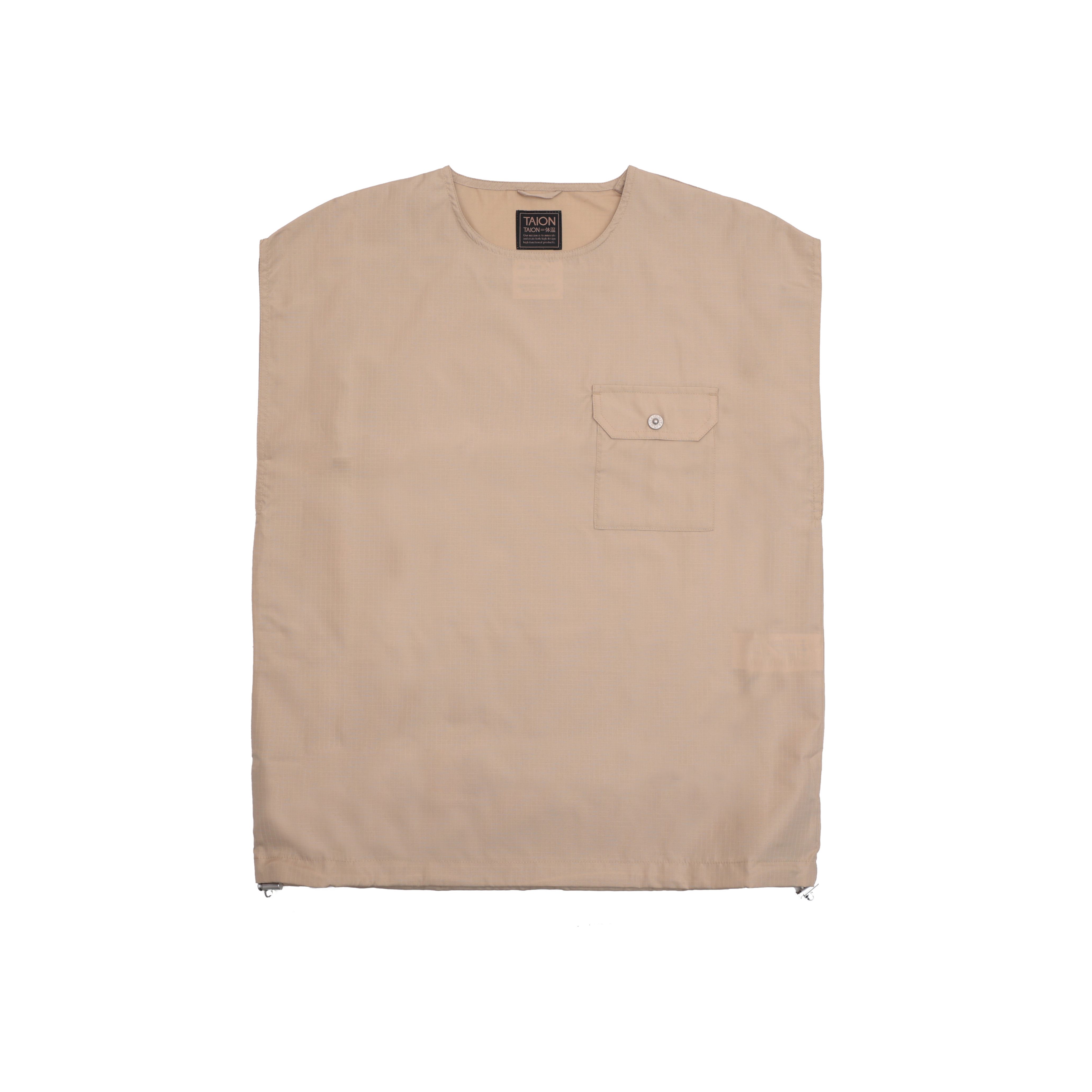 TAION NON DOWN MILITARY NO SLEEVE TAION-CS01NDML-1 CREAM
