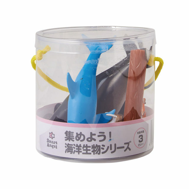 【Smart Angel】Sea Life Figures Bucket Set (10 Sea Animals + 1 Log) 11-Piece Set (3Y+)