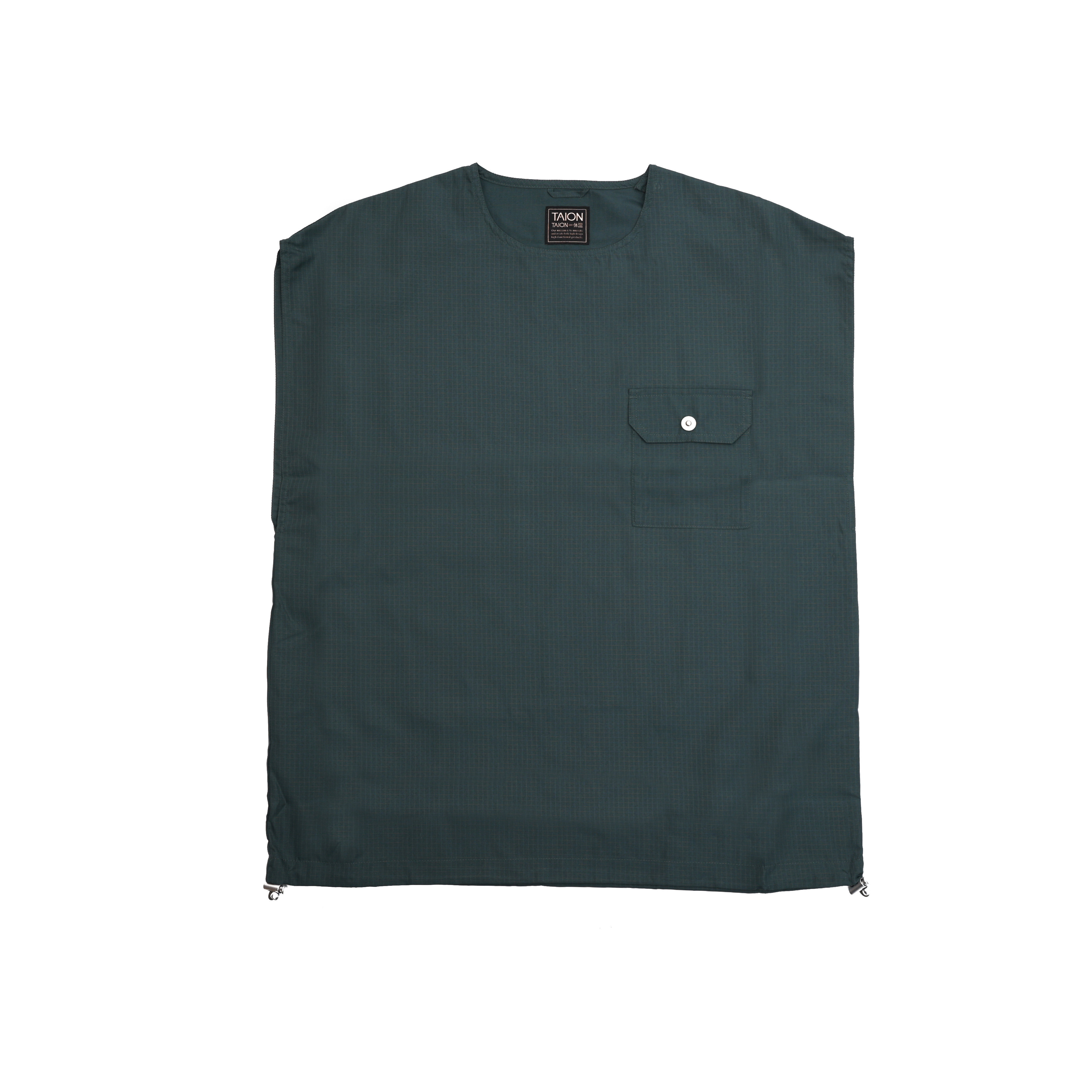 TAION NON DOWN MILITARY NO SLEEVE TAION-CS01NDML-1 D.GREEN