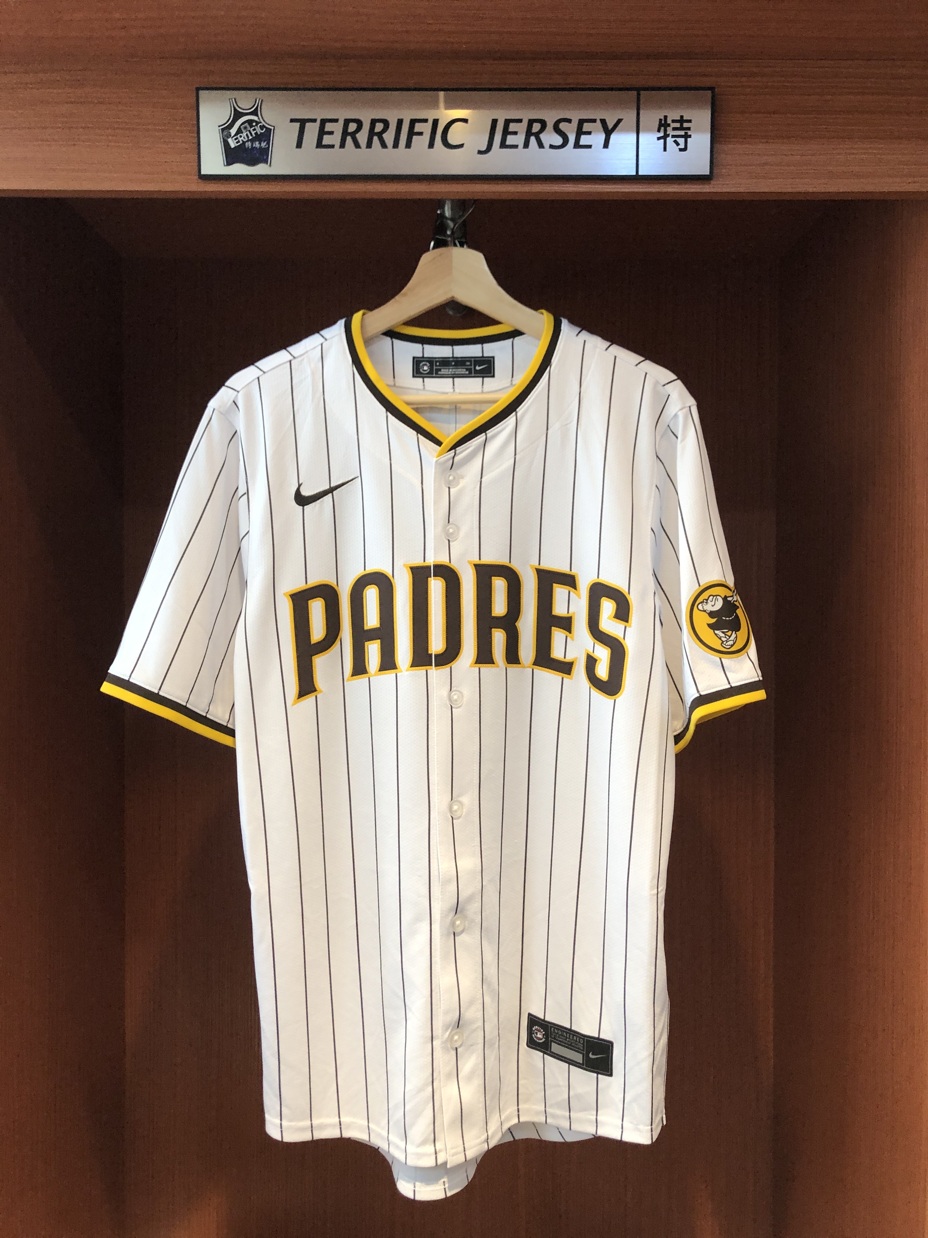 MLB球衣 Yu Darvish 聖地牙哥教士白條紋 達比修有 Nike Limited Player Name Jersey 球迷版 熱轉印 全新