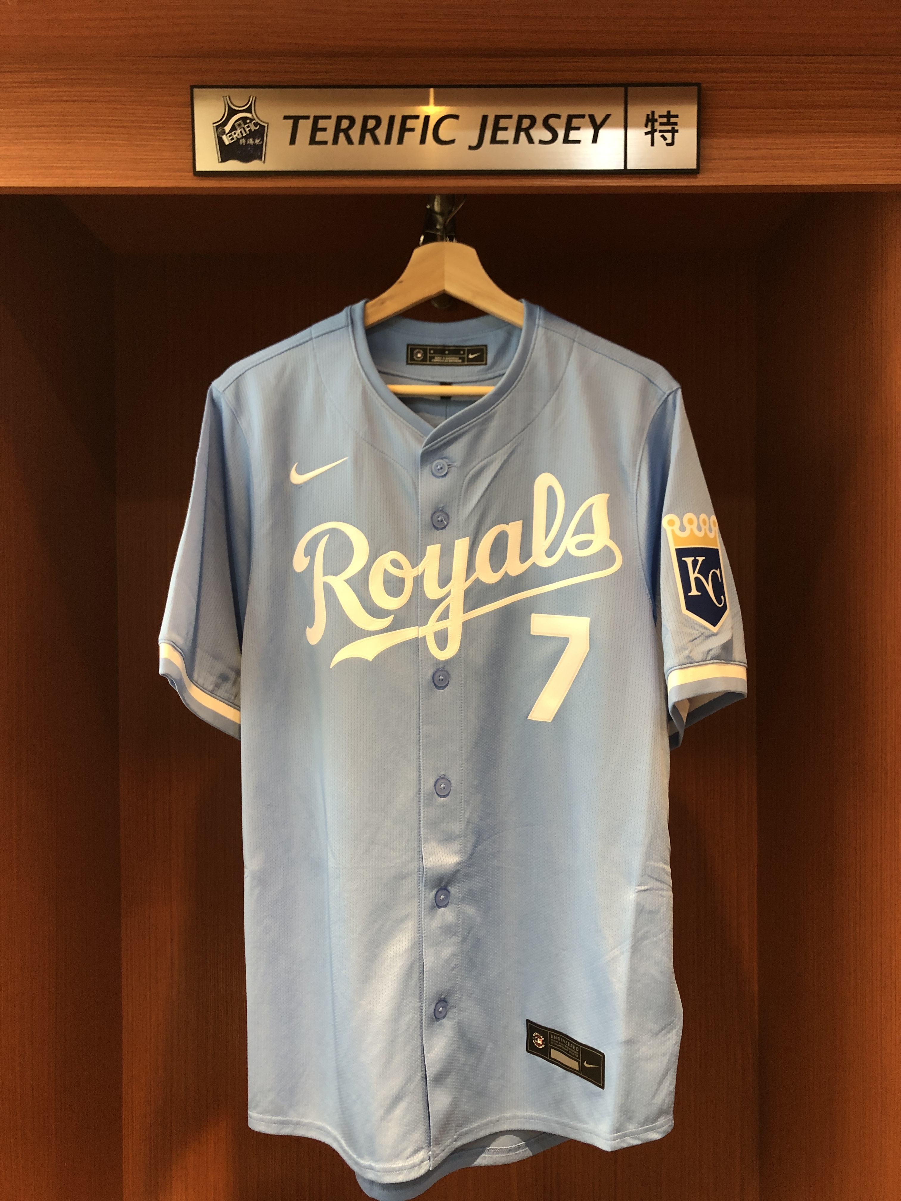 MLB球衣 Bobby Witt Jr. 堪薩斯市皇家水藍 Nike Limited Player Name Jersey 球迷版 熱轉印 全新