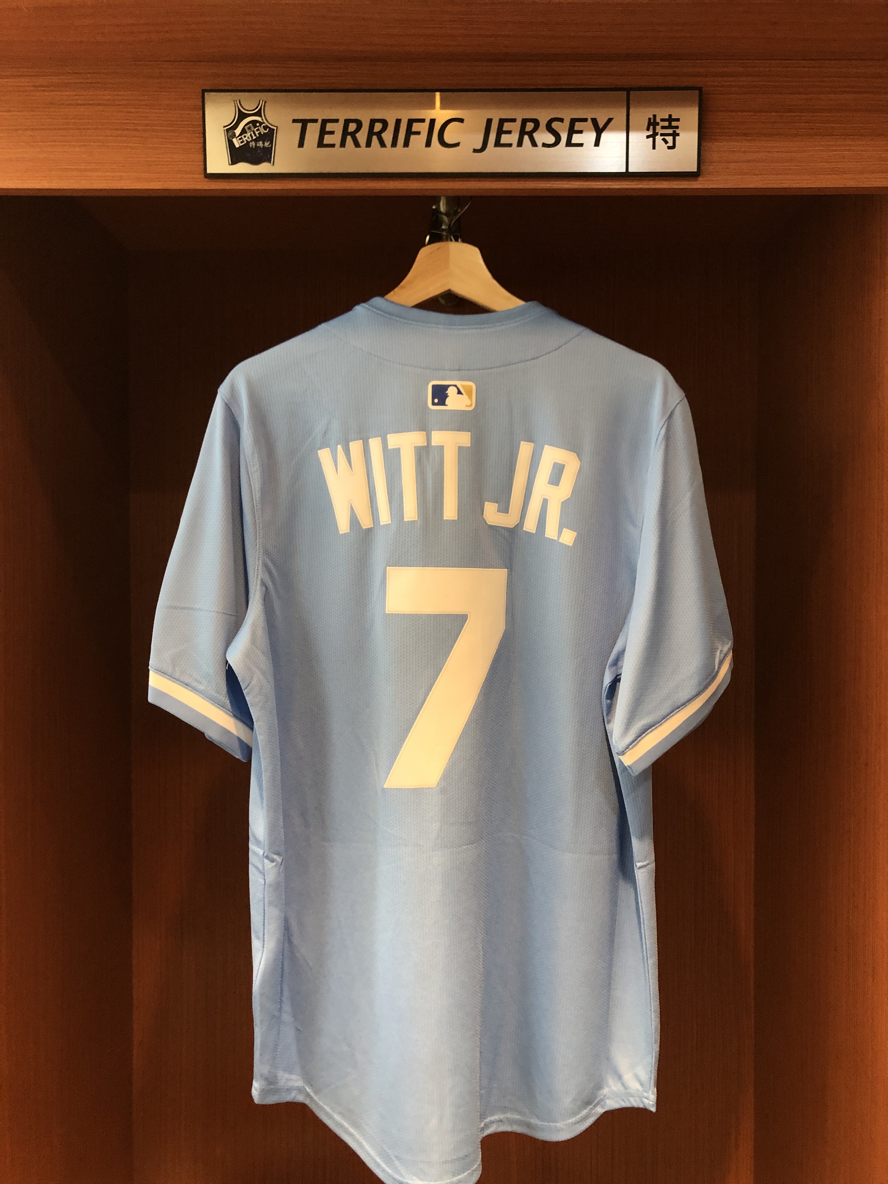 MLB球衣 Bobby Witt Jr. 堪薩斯市皇家水藍 Nike Limited Player Name Jersey 球迷版 熱轉印 全新