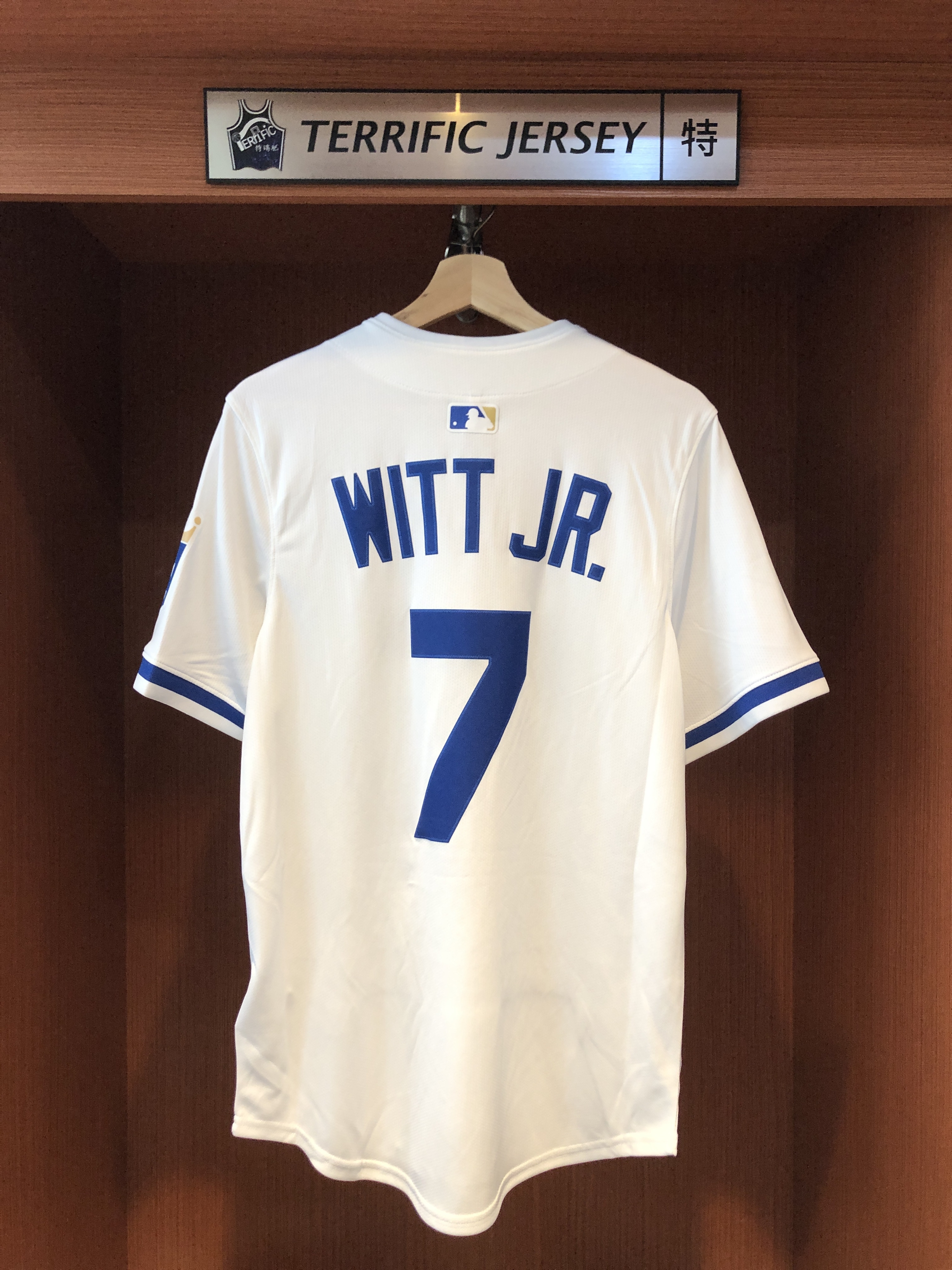 MLB球衣 Bobby Witt Jr. 堪薩斯市皇家白 Nike Limited Player Name Jersey 球迷版 熱轉印 全新