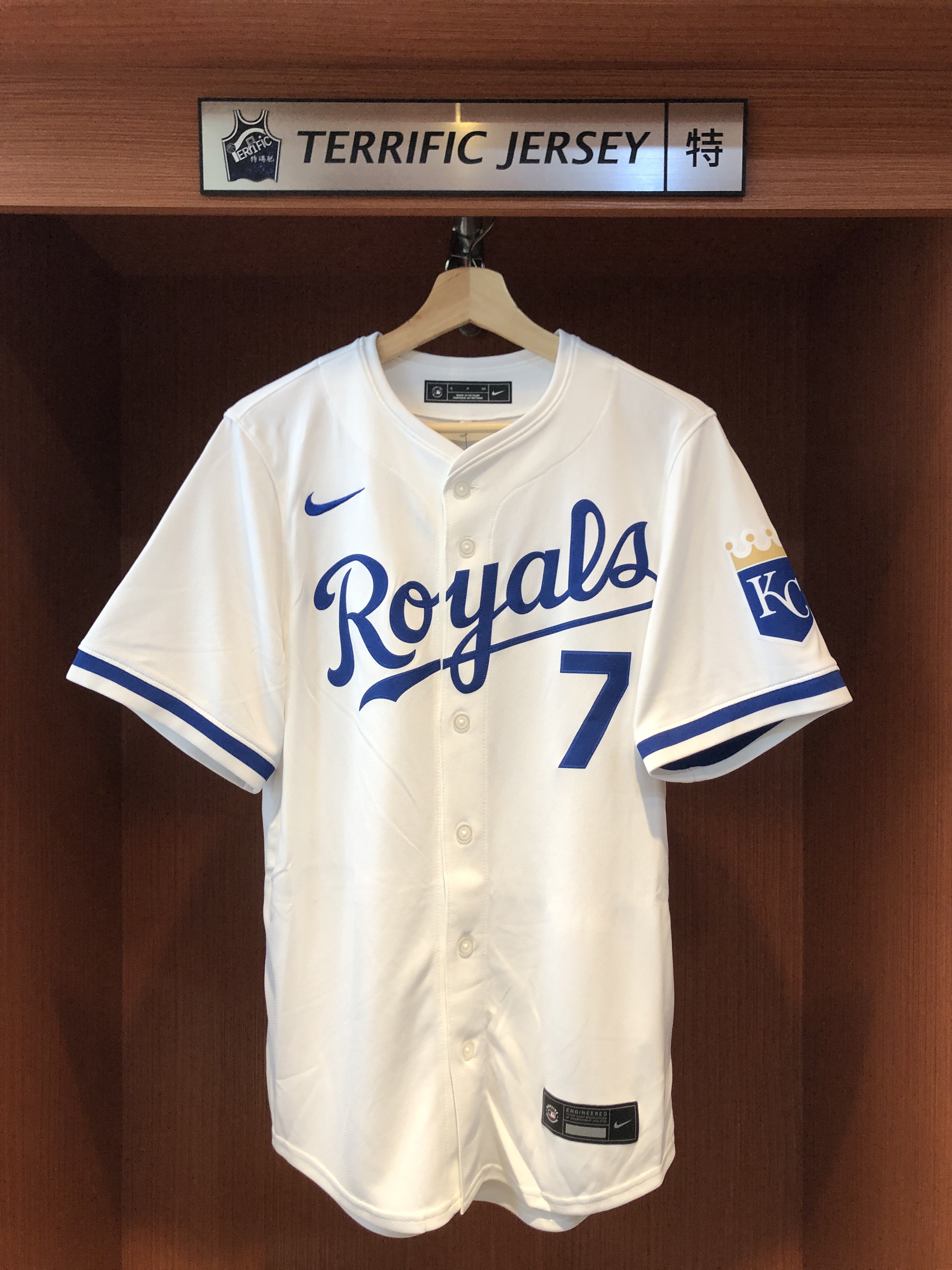 MLB球衣 Bobby Witt Jr. 堪薩斯市皇家白 Nike Limited Player Name Jersey 球迷版 熱轉印 全新