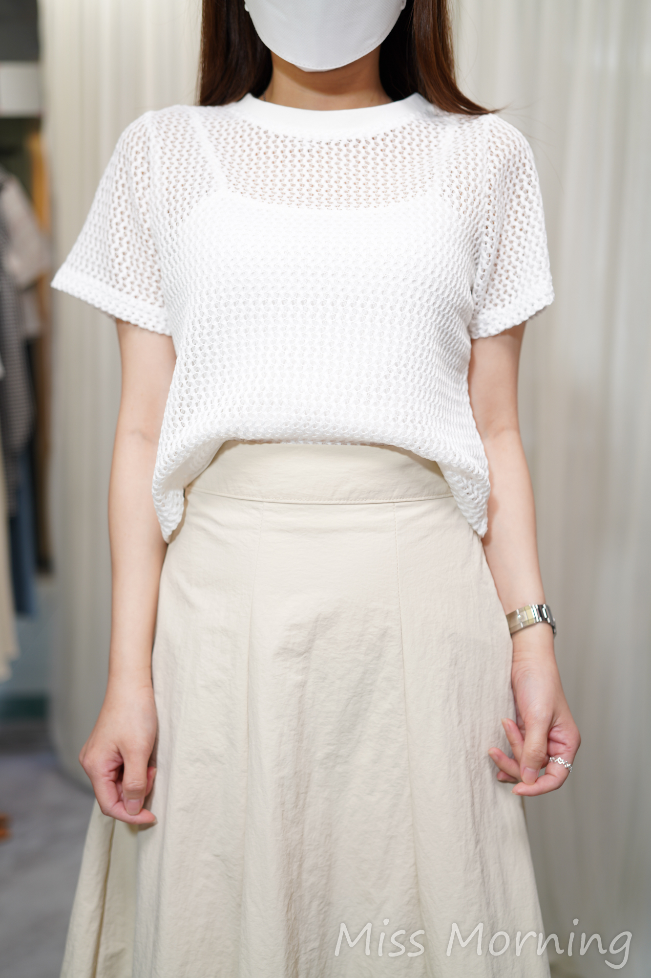 洞洞款一套2件(14543)&傘形風衣裙(33937)