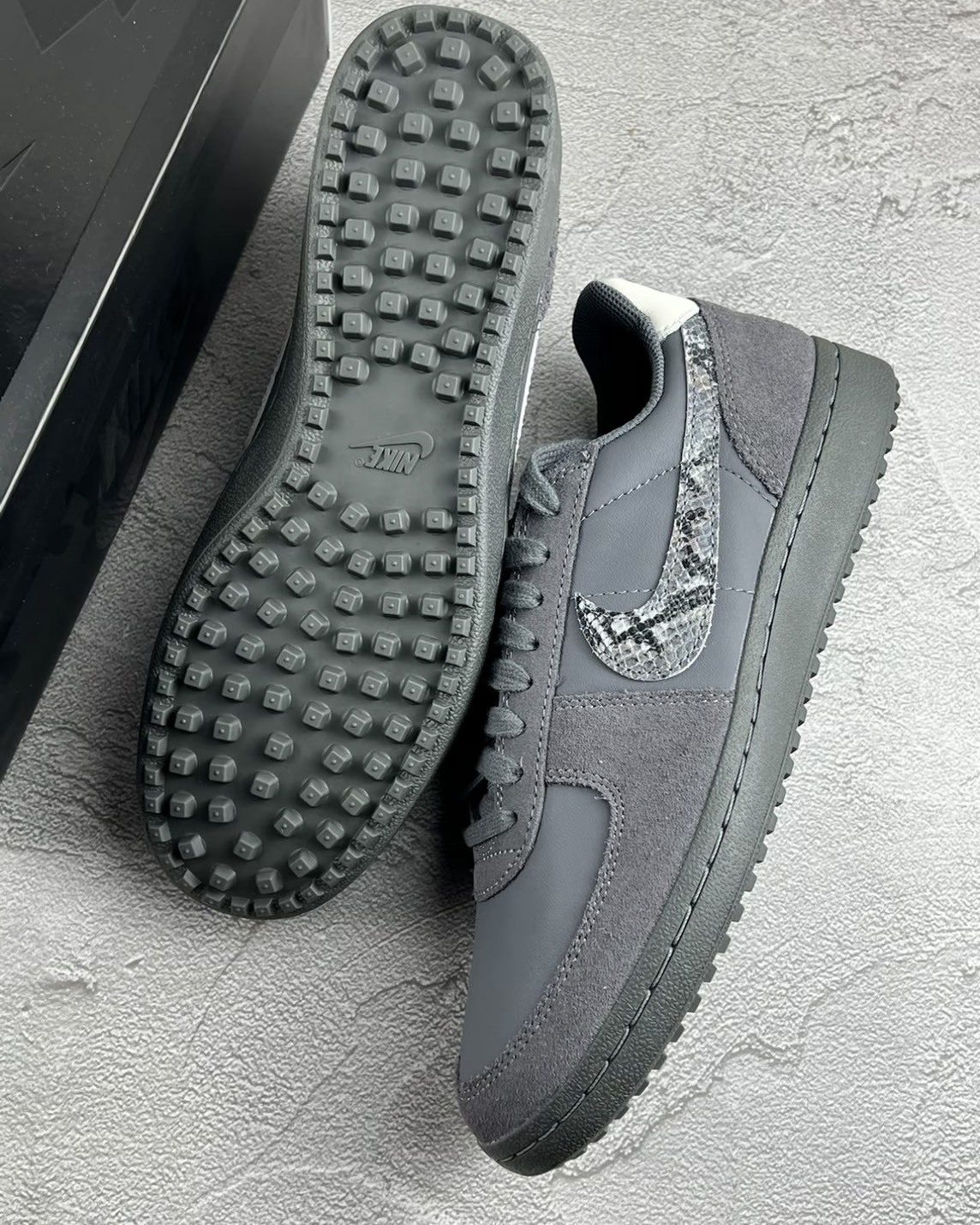 "調貨" NIKE Field General 82 蛇紋 麂皮 黑灰 IF0667-001