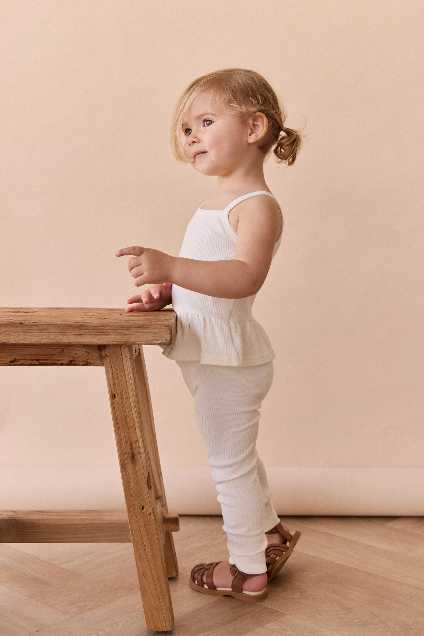 【預購】JAMIE KAY - Organic Cotton Fine Rib Everyday Legging（Parchment）