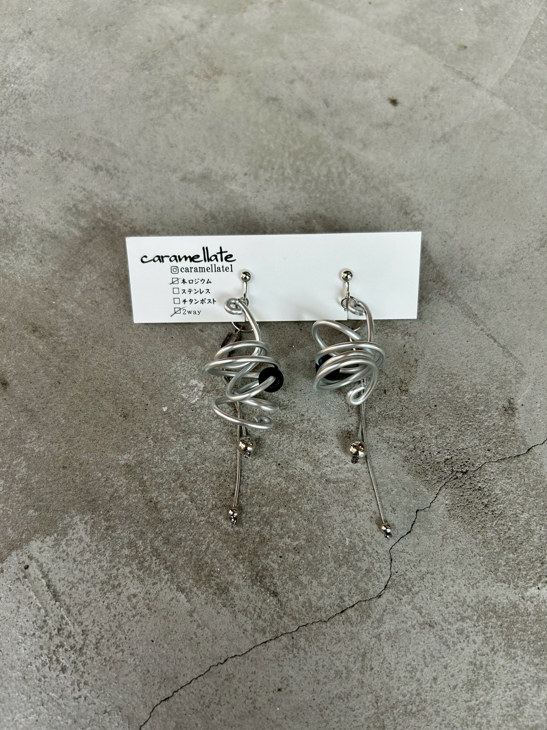 [caramellate] 兩用 | 電線耳環 | 耳夾 | NO.48
