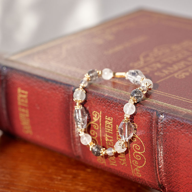 強迫癒合：閃靈鑽｜黑髮晶｜千層白幽靈｜灰藍兔毛｜灰瑪瑙