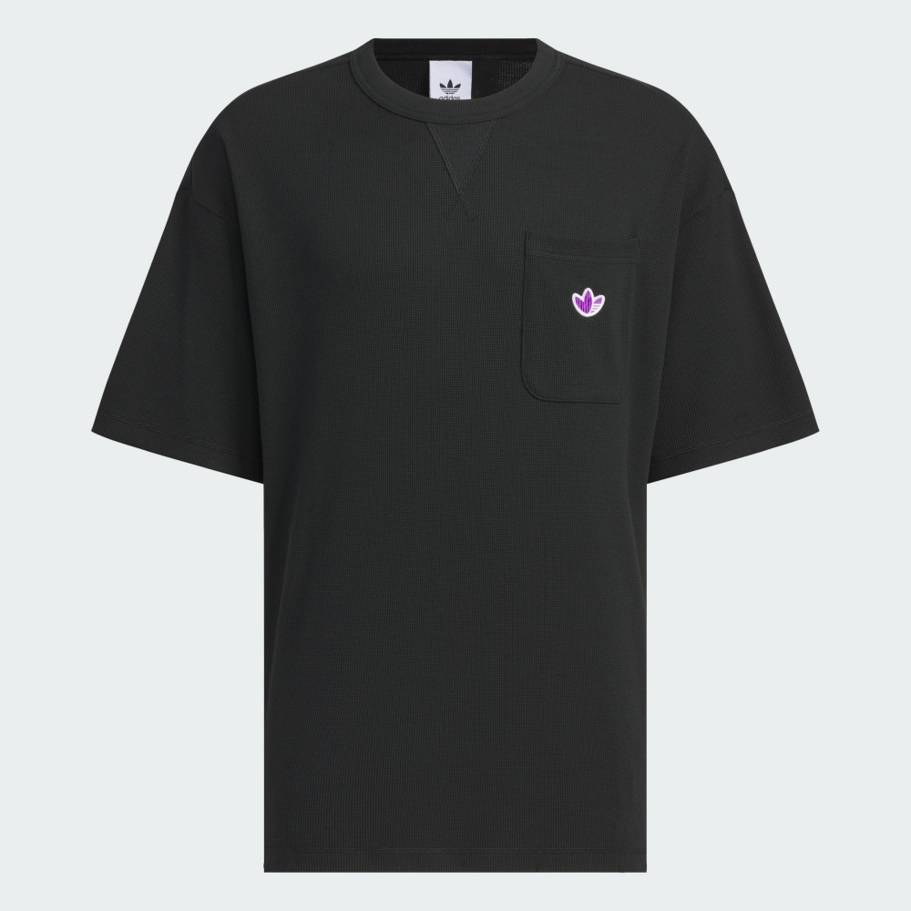 【 adidas CVD TEE SS U2 華夫格短TEE - 黑 】