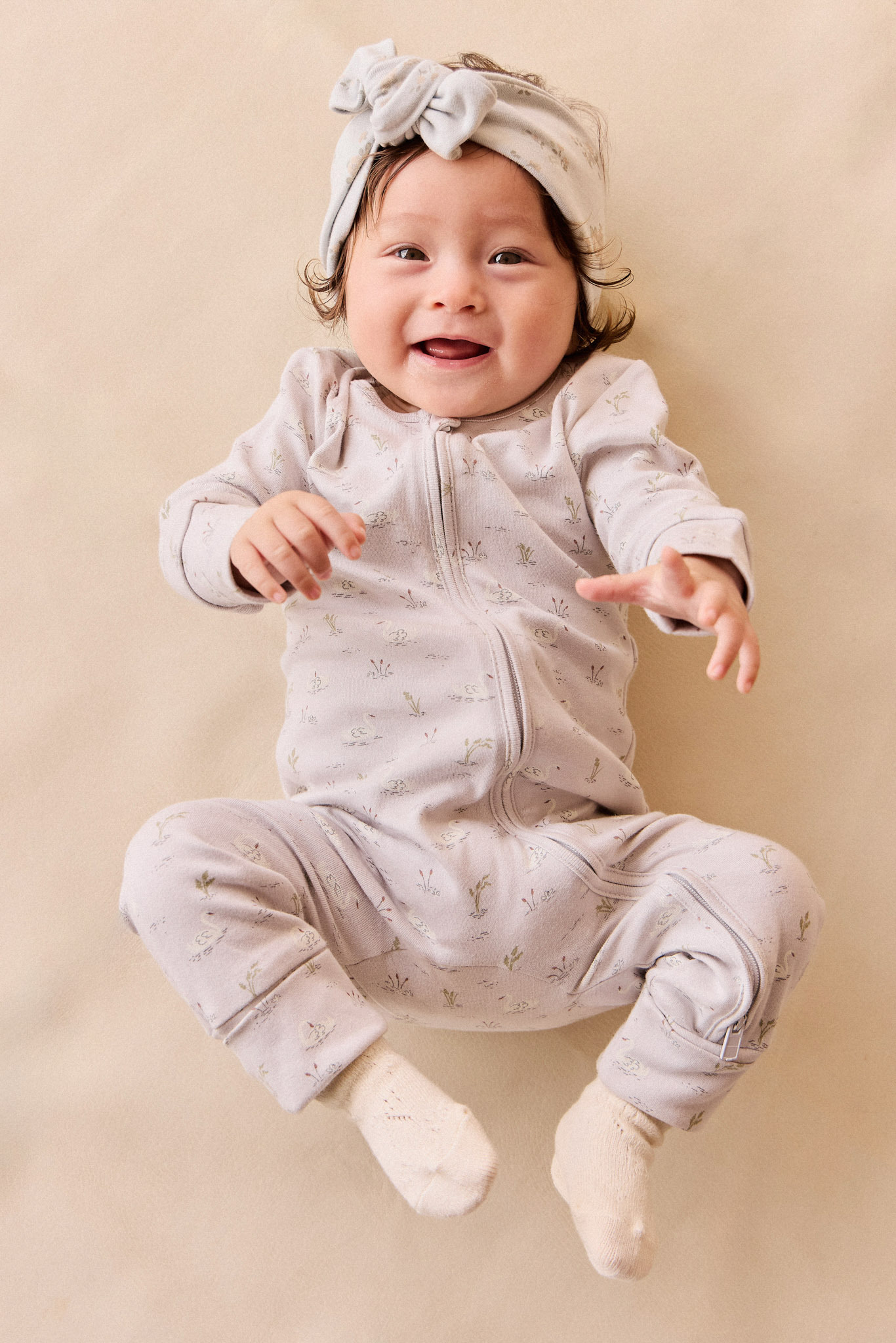 【預購】JAMIE KAY - Organic Cotton Frankie Onepiece（Swanning Dawn Blue）