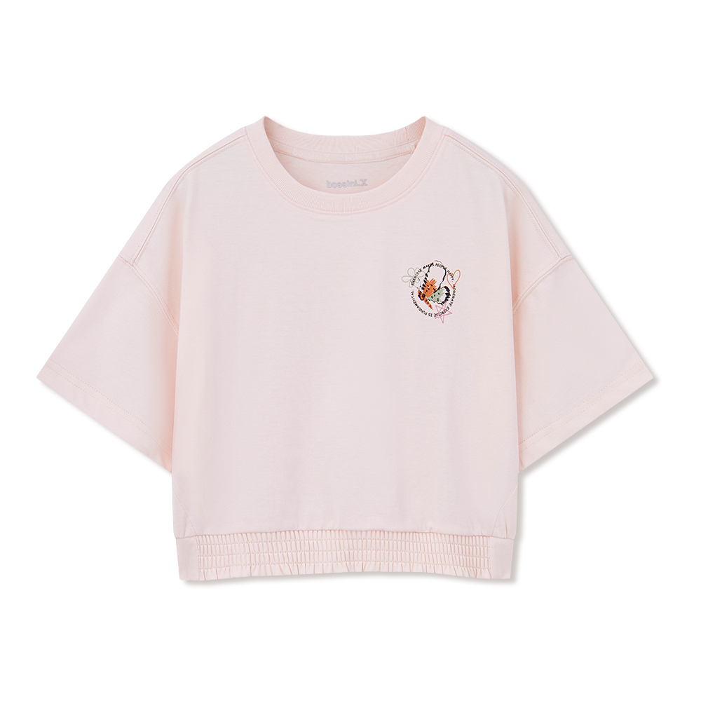 女童圓領短袖T恤