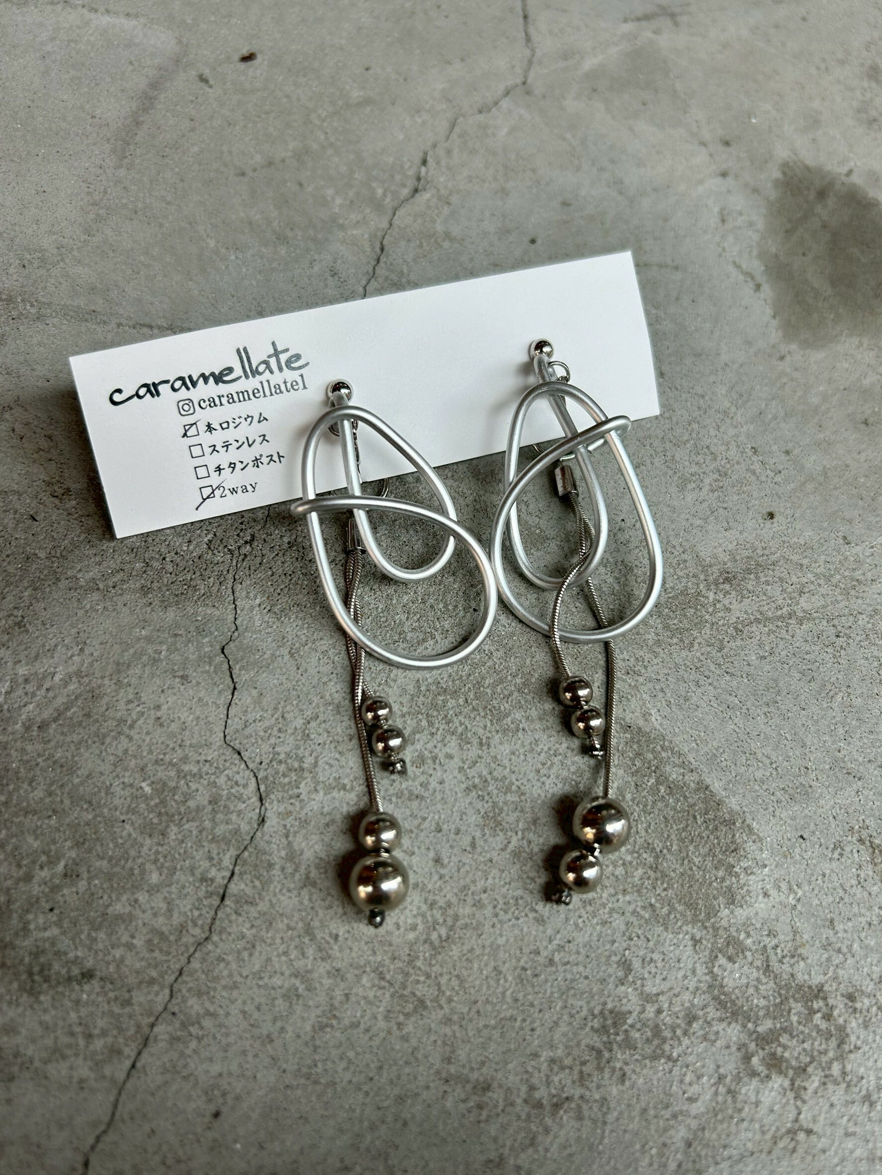 [caramellate] 兩用 | 電線耳環 | 耳夾 | NO.51