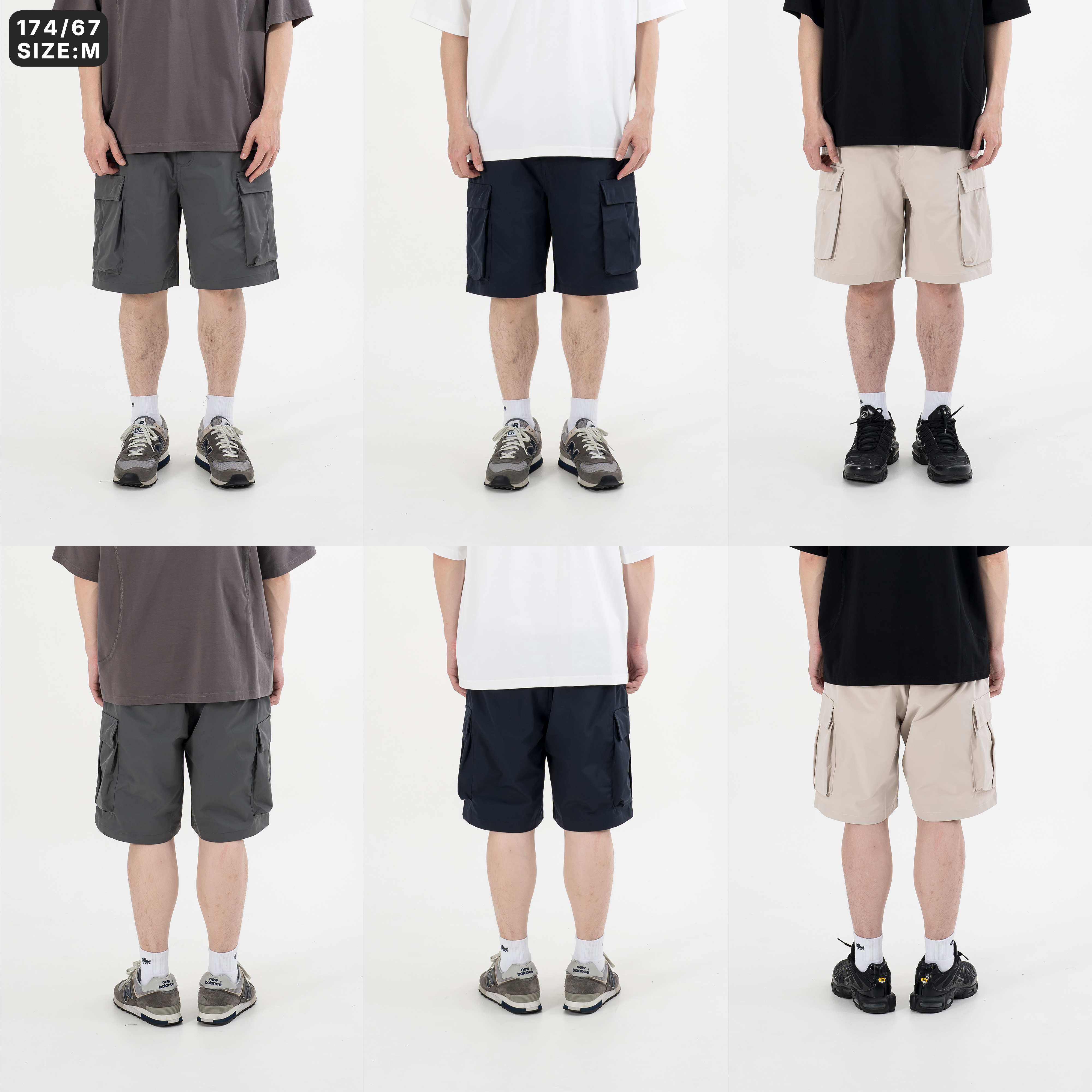 Coolmax Cargo Shorts 尼龍涼感 六口袋軍短褲 [PTR-367]