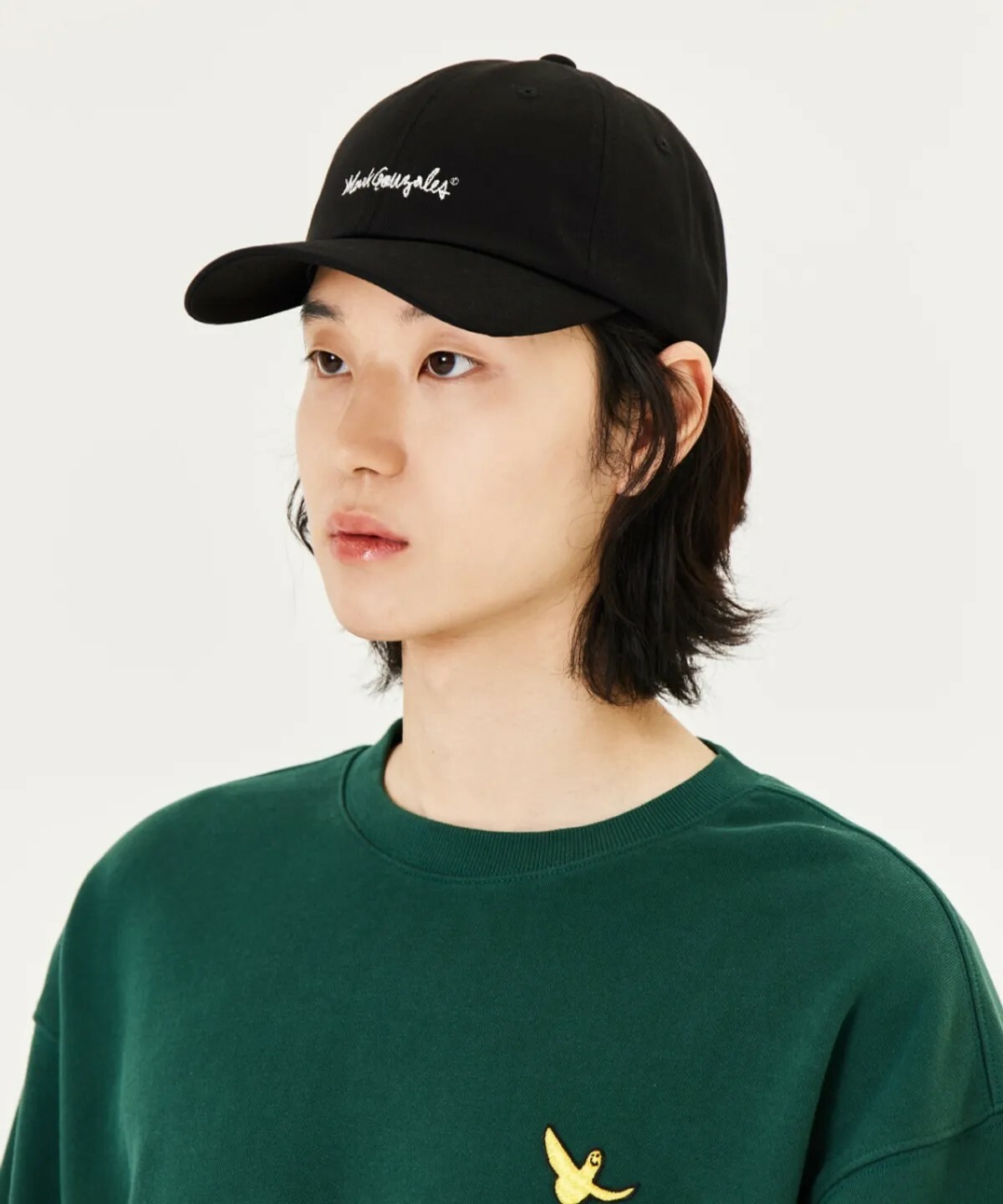 【OWN】Mark Gonzales 帽子 鴨舌帽 休閒 老帽 不分男女 單一尺寸 可調整尺寸 黑色