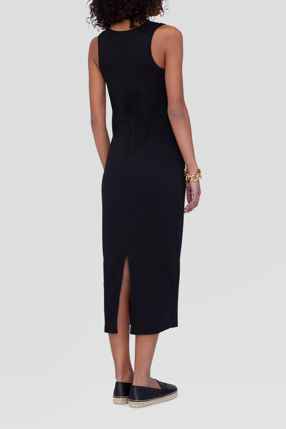 Anine Bing｜ALESSIA 背心領金釦裝飾長洋裝