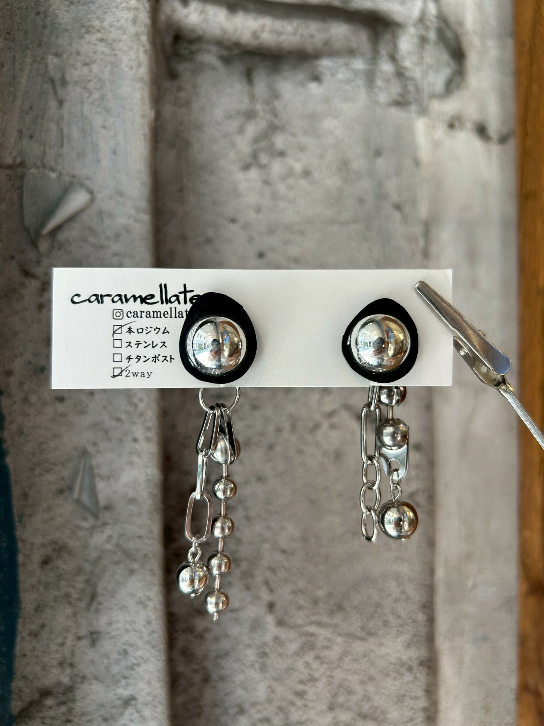 [caramellate] 兩用 | 壓克力耳環 | 耳夾 | NO.54
