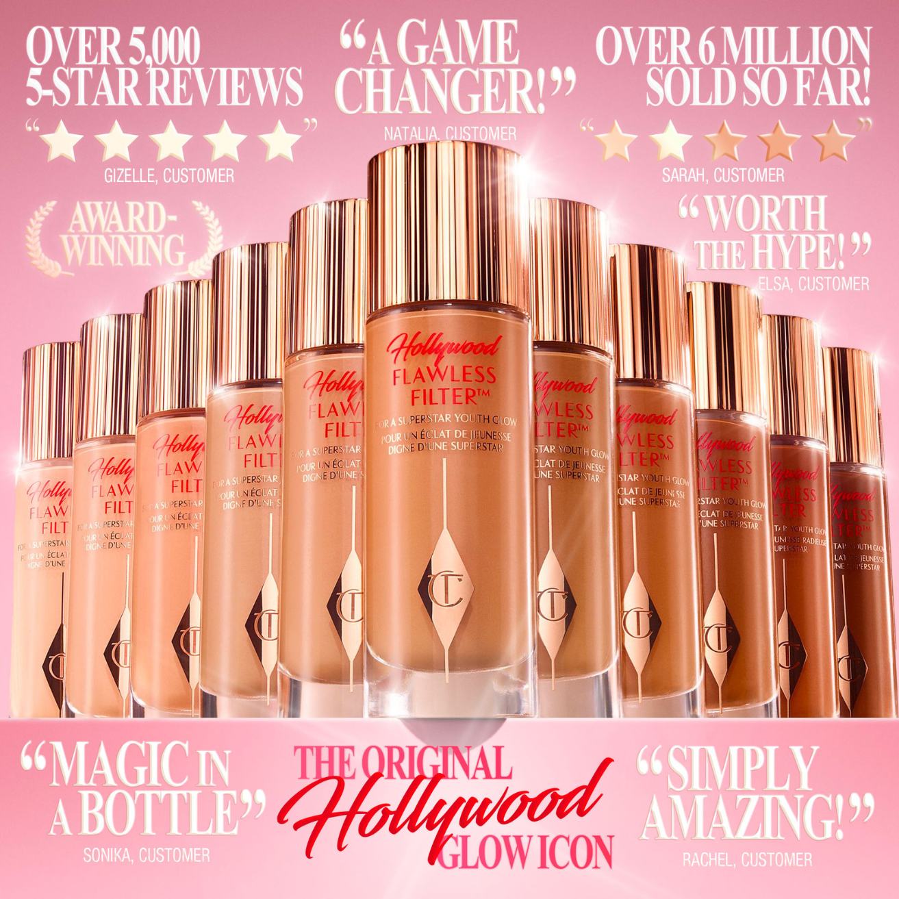 CHARLOTTE TILBURY 無瑕濾鏡美顏液  2.5 FAIR 適合自然偏淺肌膚的暖調米白色 30ml